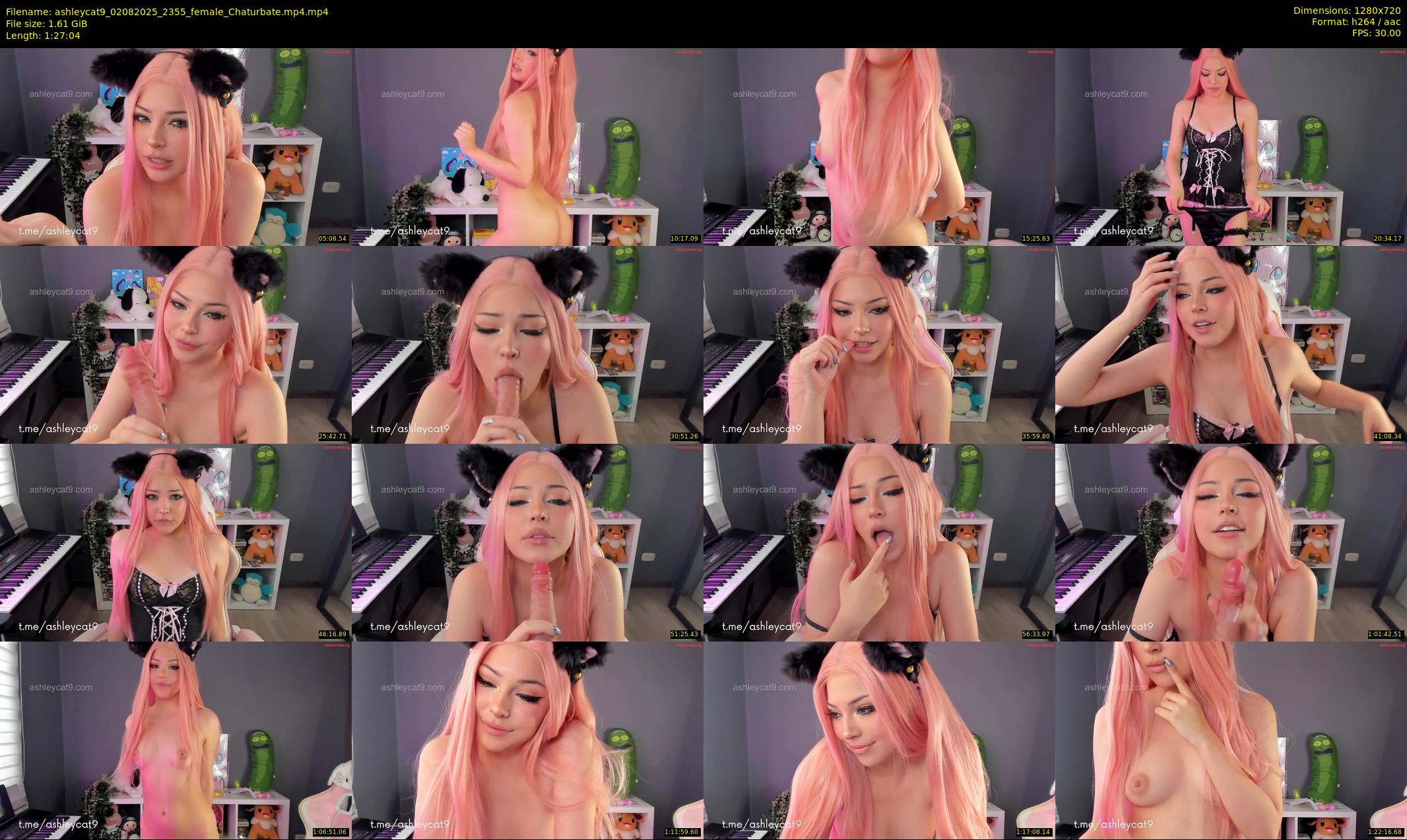 ashleycat9 — 88 minute Chaturbate female cam show recording, 720p, Aug 2, 2025
