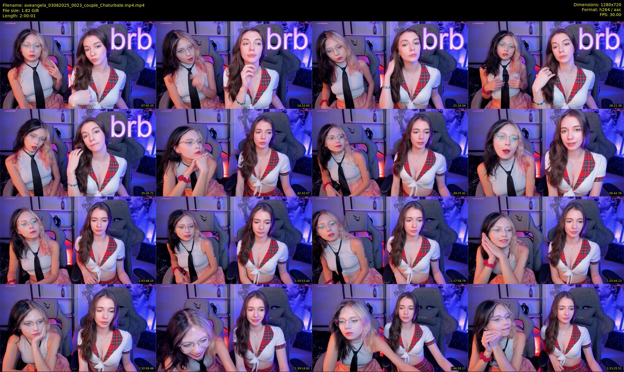 aveangela — 121 minute Chaturbate couple cam show recording, 720p, Aug 3, 2025