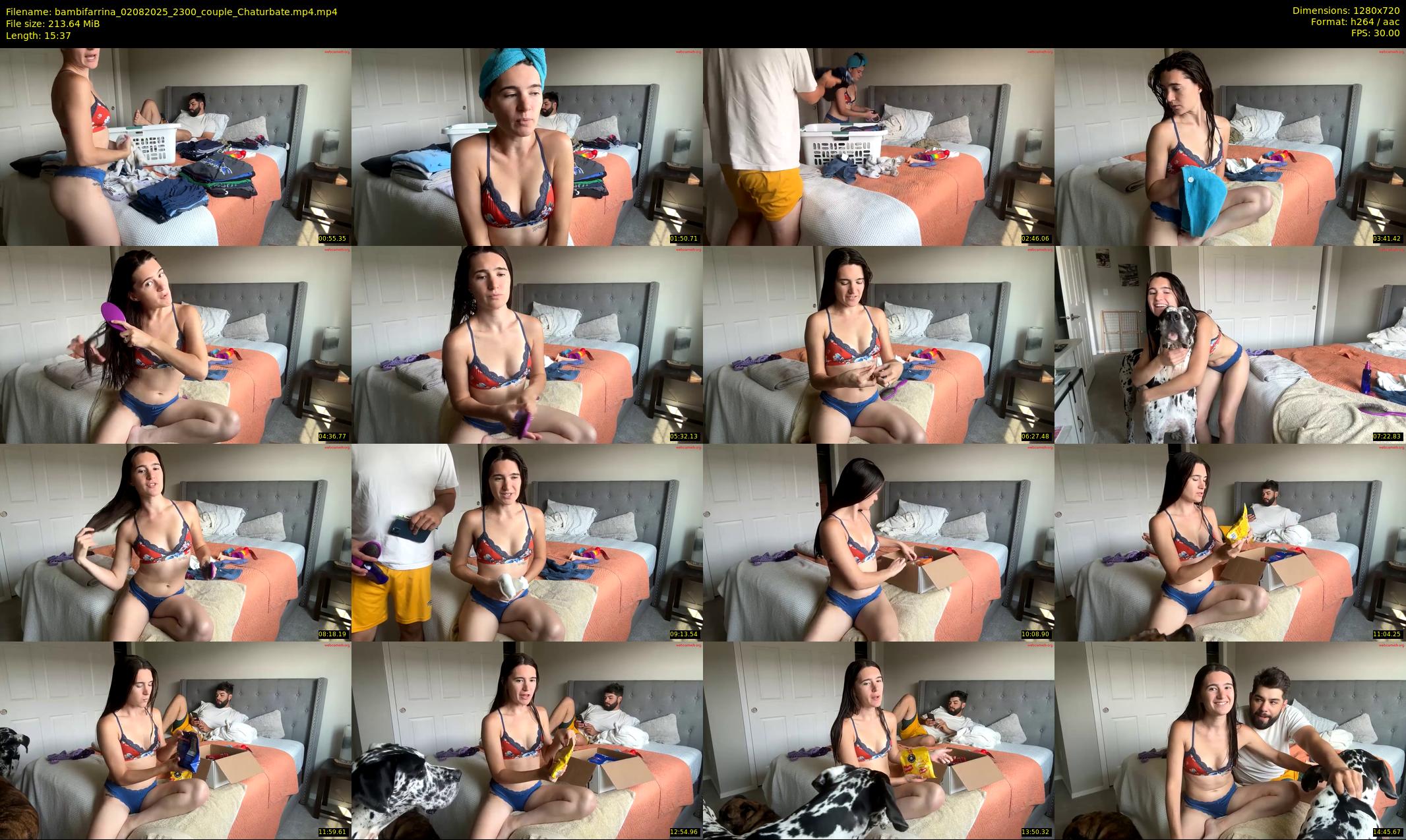 bambifarrina — 16 minute Chaturbate couple cam show recording, 720p, Aug 2, 2025