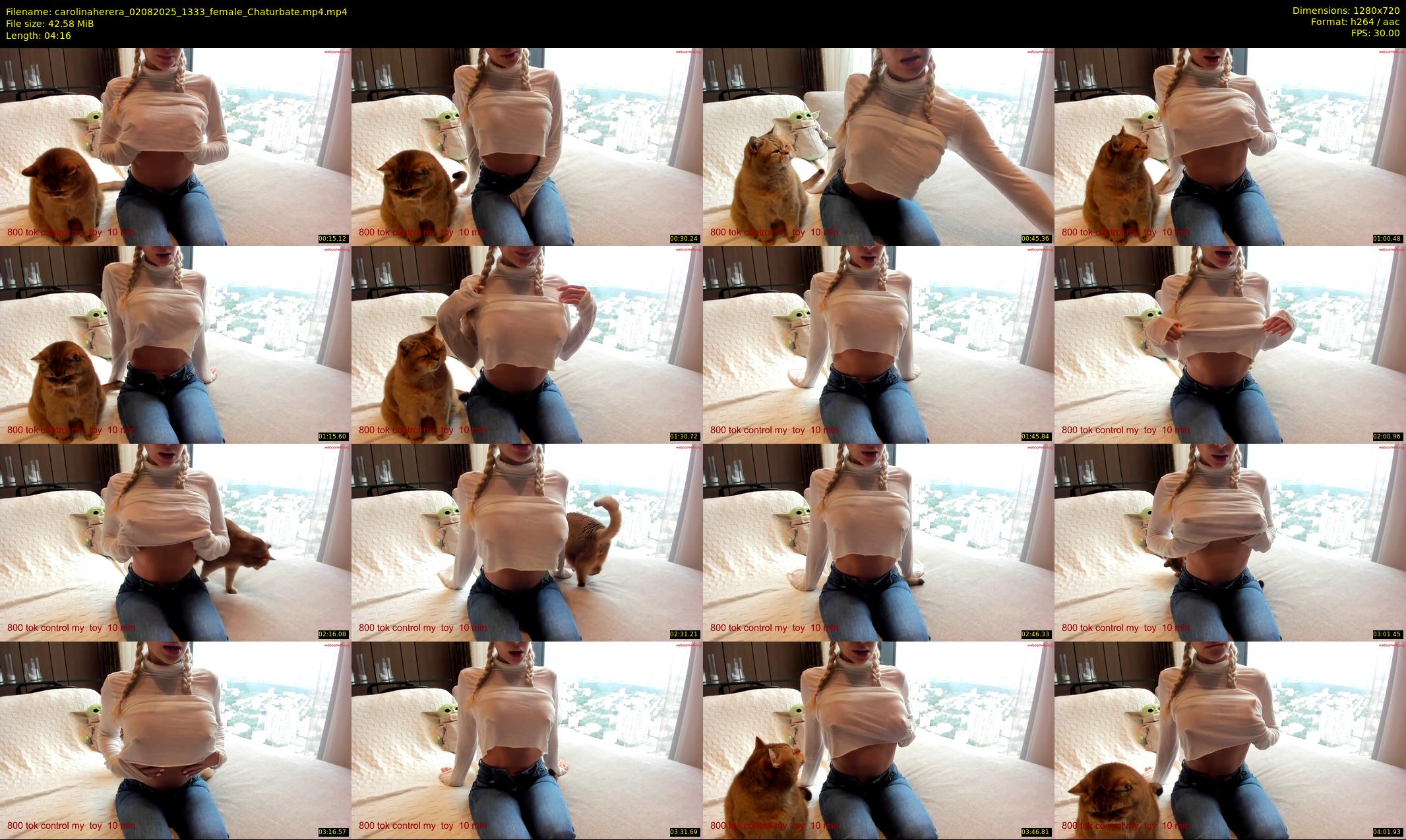 carolinaherera — 5 minute Chaturbate female cam show recording, 720p, Aug 2, 2025
