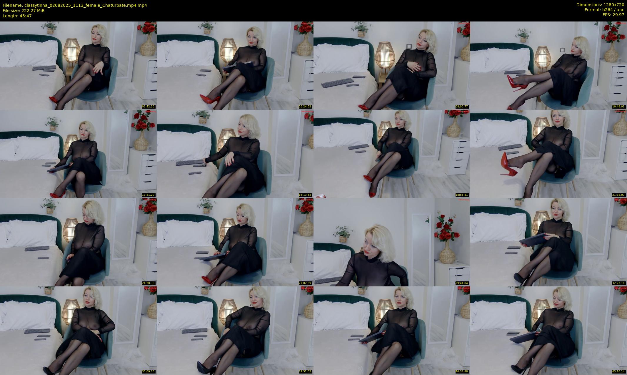 classytinna — 46 minute Chaturbate female cam show recording, 720p, Aug 2, 2025