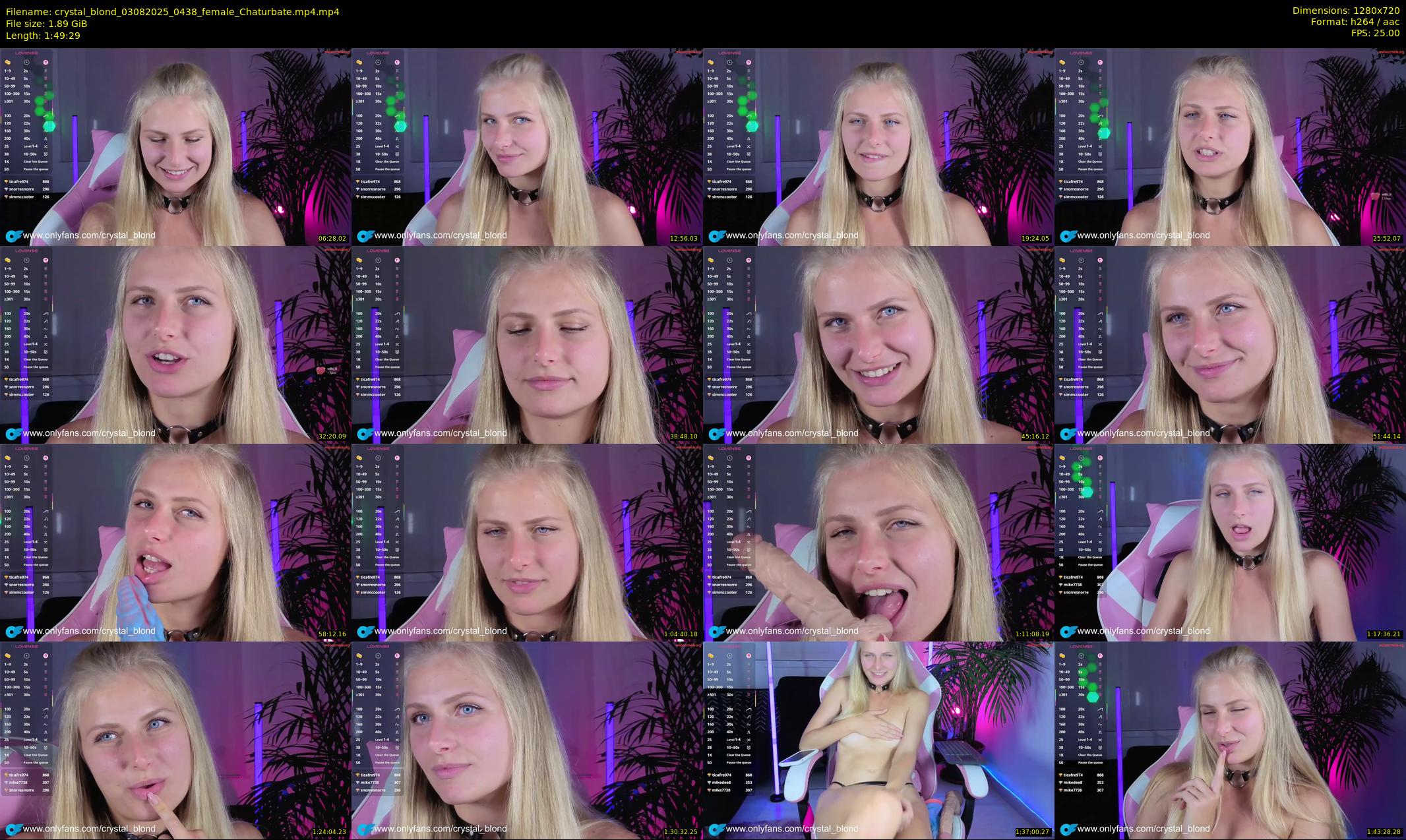 crystal_blond — 110 minute Chaturbate female cam show recording, 720p, Aug 3, 2025