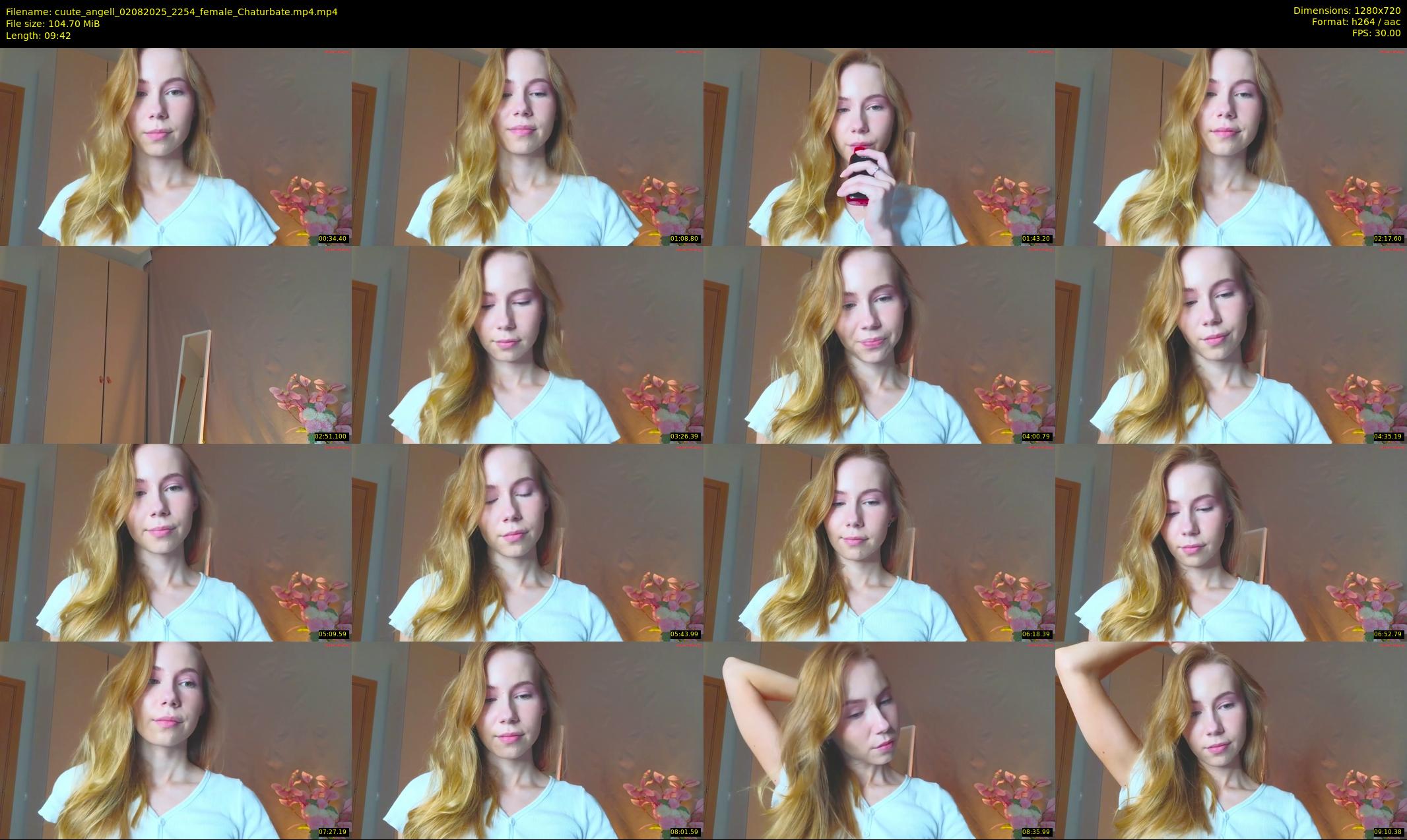 cuute_angell — 10 minute Chaturbate female cam show recording, 720p, Aug 2, 2025