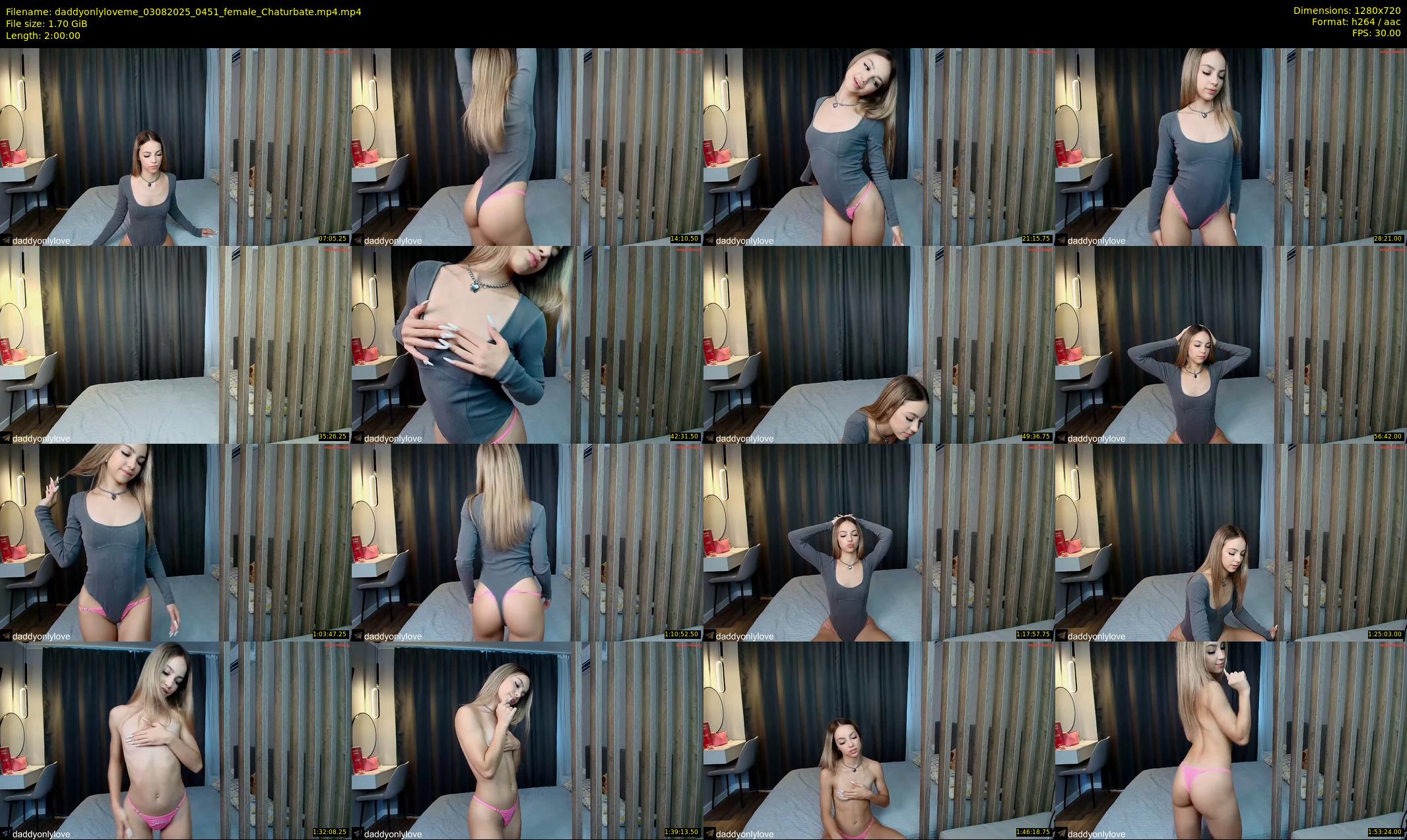 daddyonlyloveme — 120 minute Chaturbate female cam show recording, 720p, Aug 3, 2025