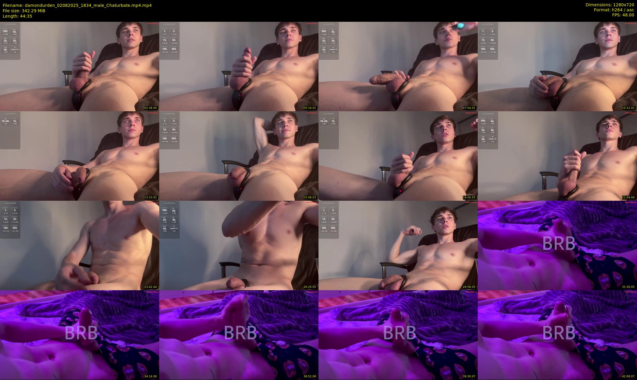 damondurden — 45 minute Chaturbate male cam show recording, 720p, Aug 2, 2025