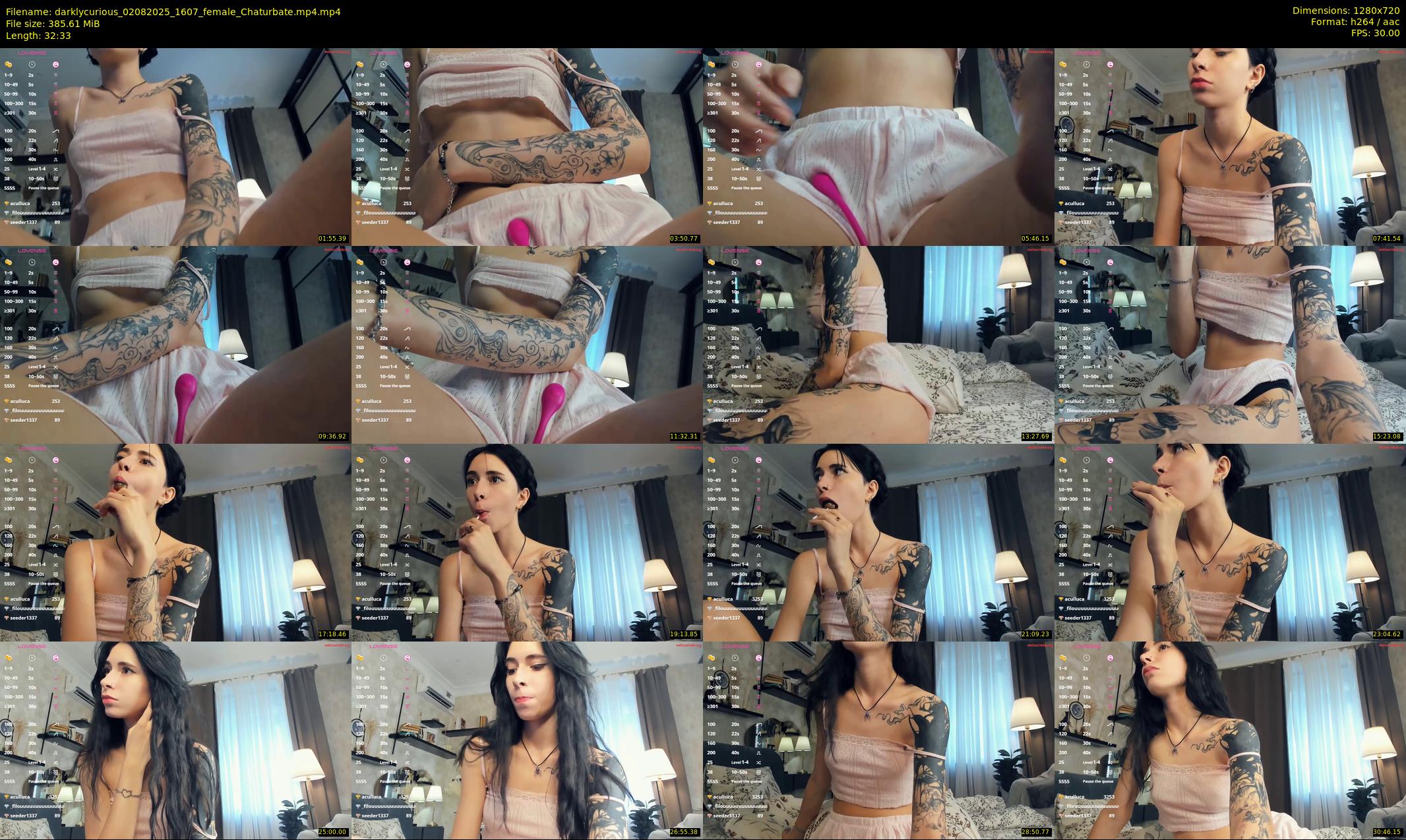 darklycurious — 33 minute Chaturbate female cam show recording, 720p, Aug 2, 2025