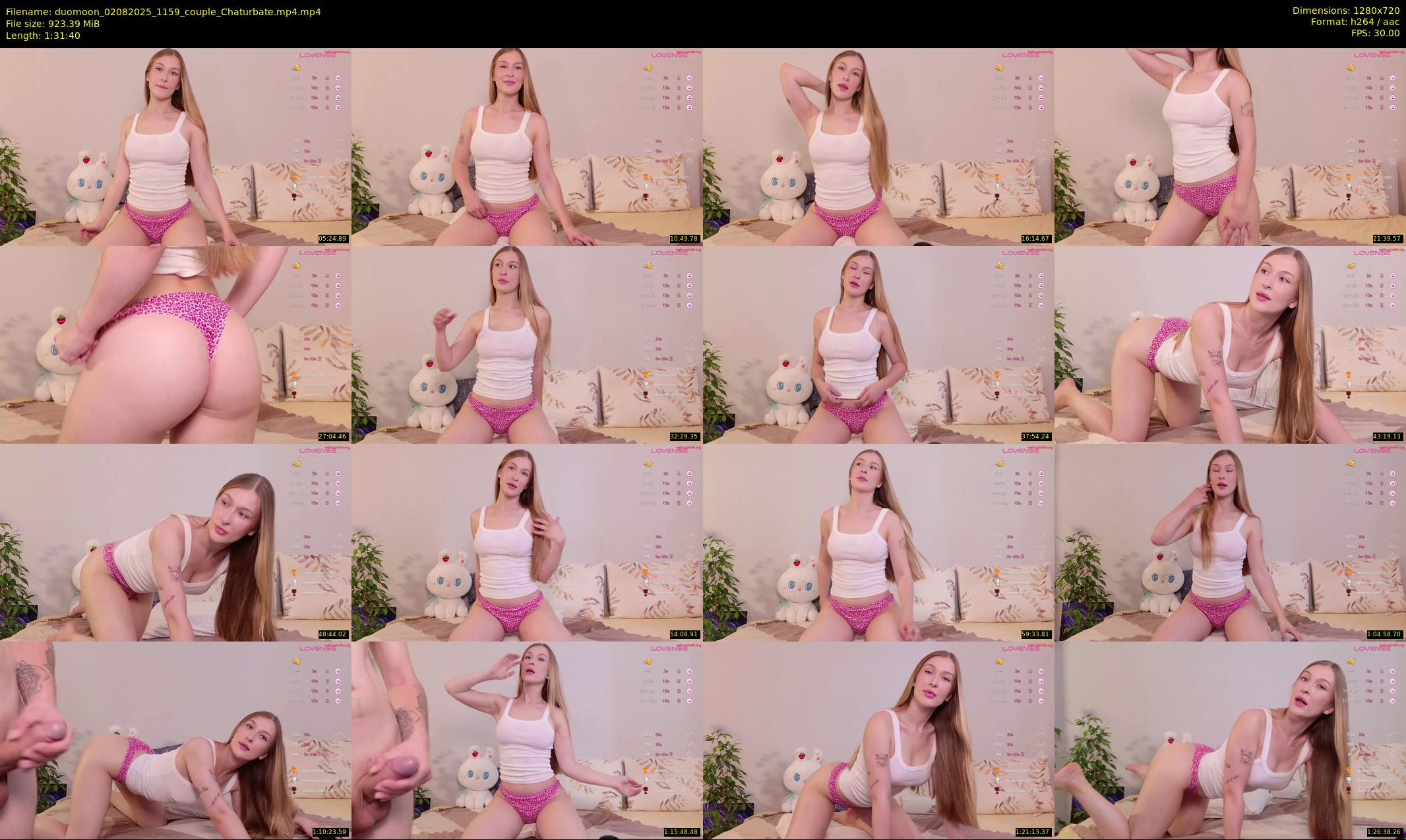 duomoon — 92 minute Chaturbate couple cam show recording, 720p, Aug 2, 2025