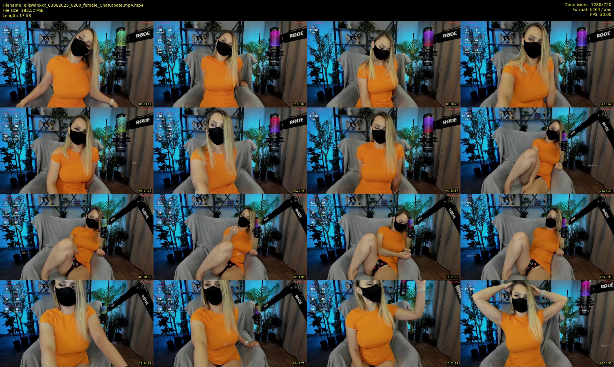 eliswanxxx — 18 minute Chaturbate female cam show recording, 720p, Aug 3, 2025