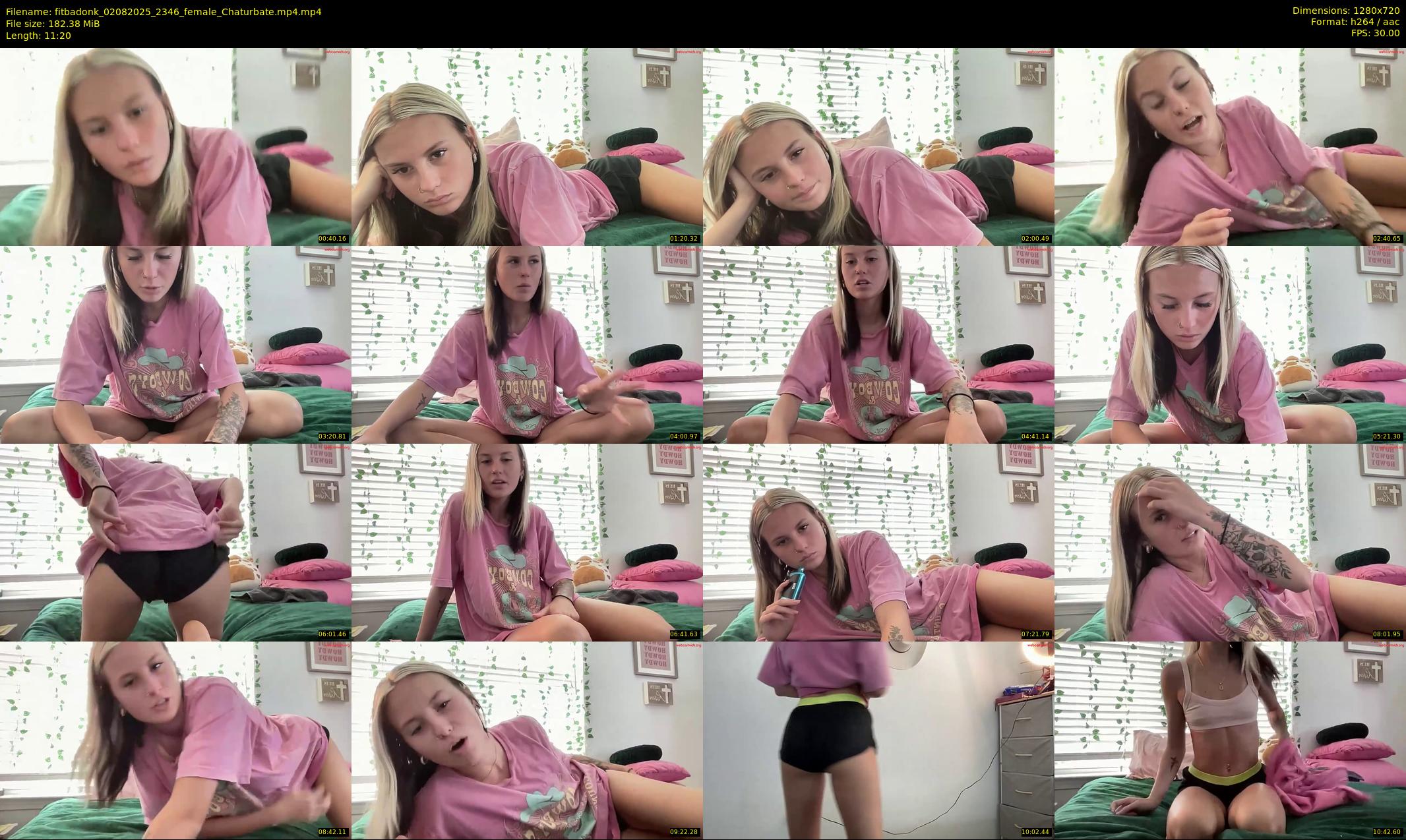 fitbadonk — 12 minute Chaturbate female cam show recording, 720p, Aug 2, 2025