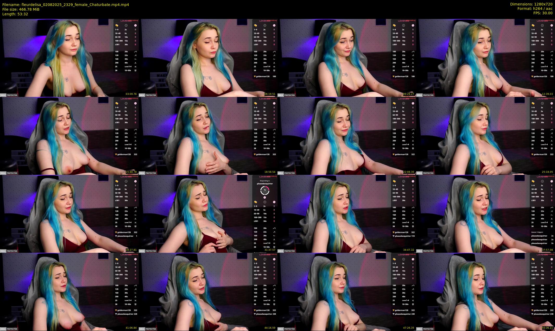 fleurdelisa — 54 minute Chaturbate female cam show recording, 720p, Aug 2, 2025