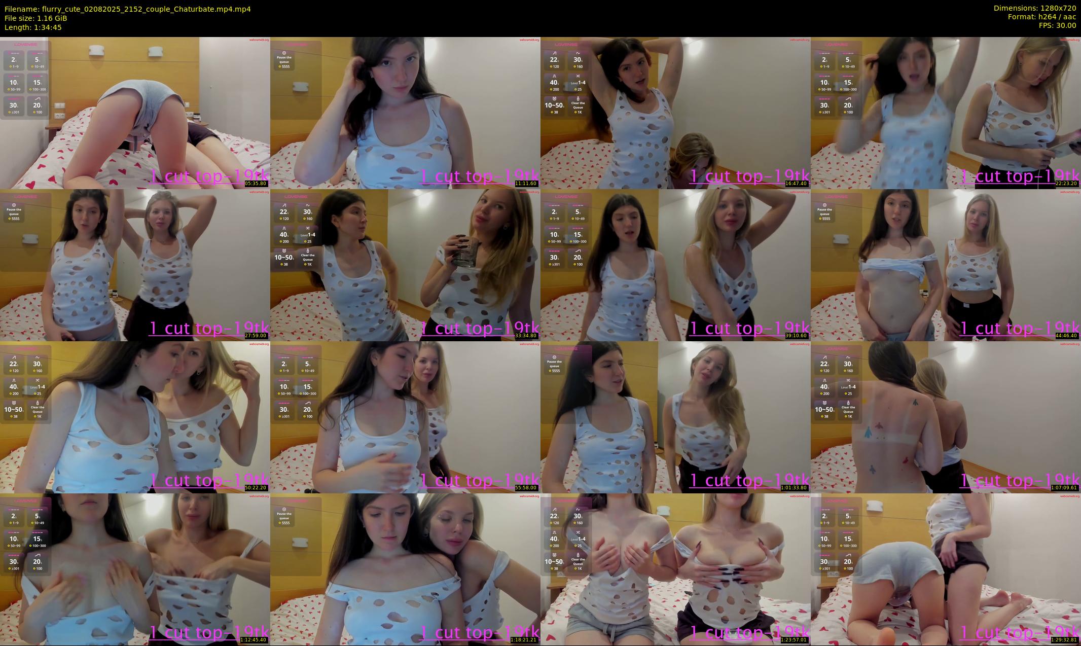 flurry_cute — 95 minute Chaturbate couple cam show recording, 720p, Aug 2, 2025