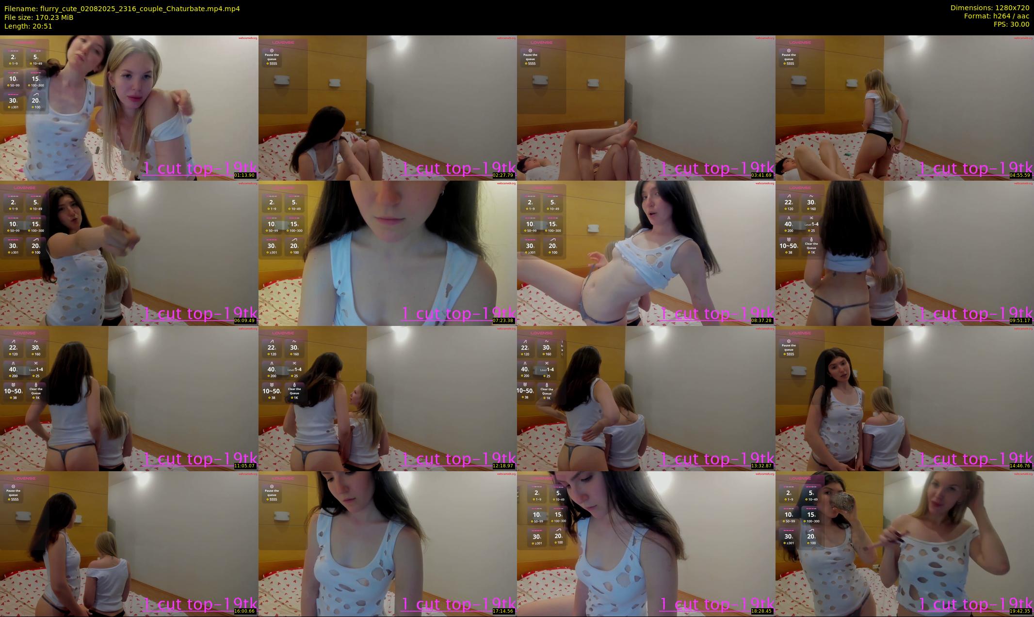 flurry_cute — 21 minute Chaturbate couple cam show recording, 720p, Aug 2, 2025