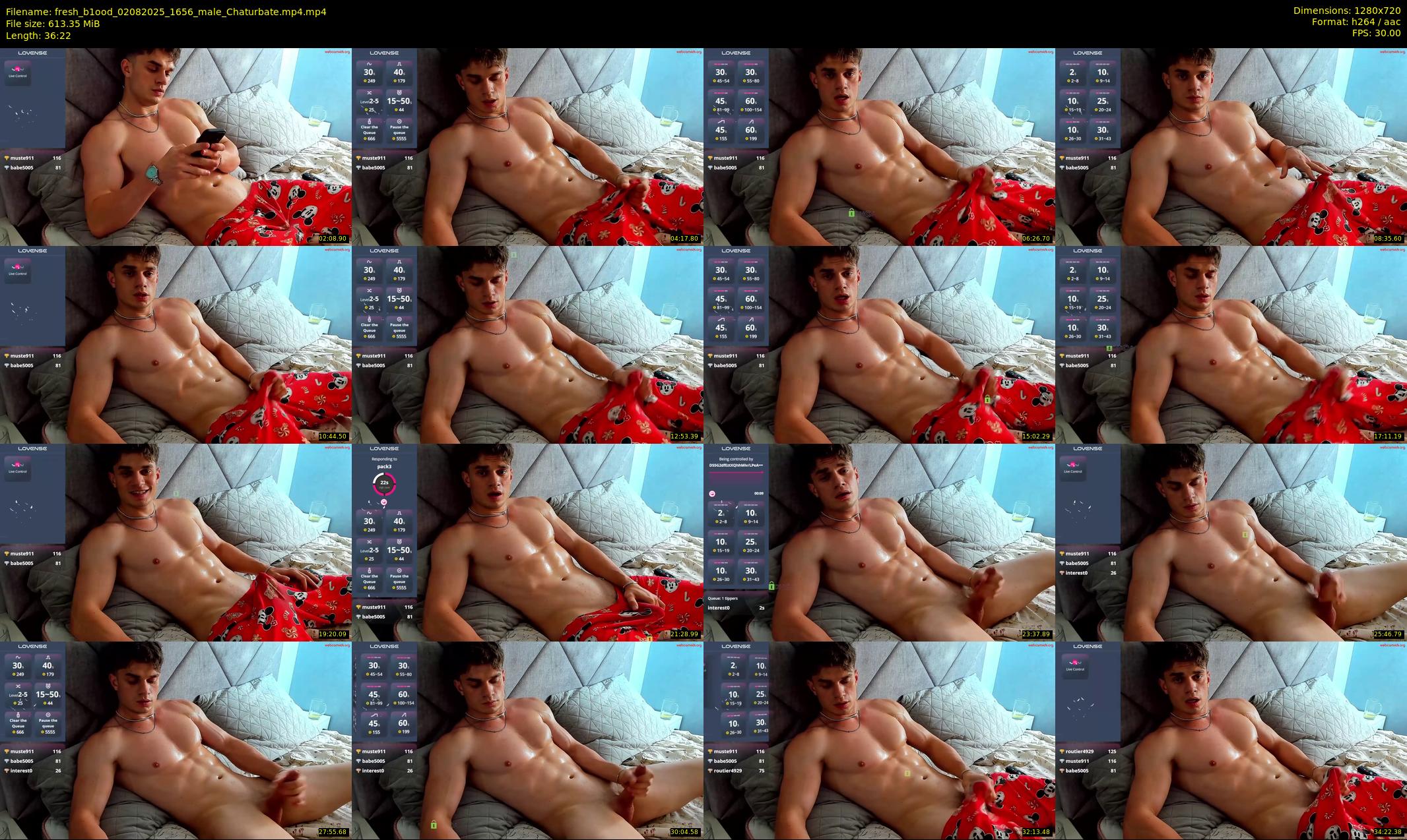 fresh_b1ood — 37 minute Chaturbate male cam show recording, 720p, Aug 2, 2025