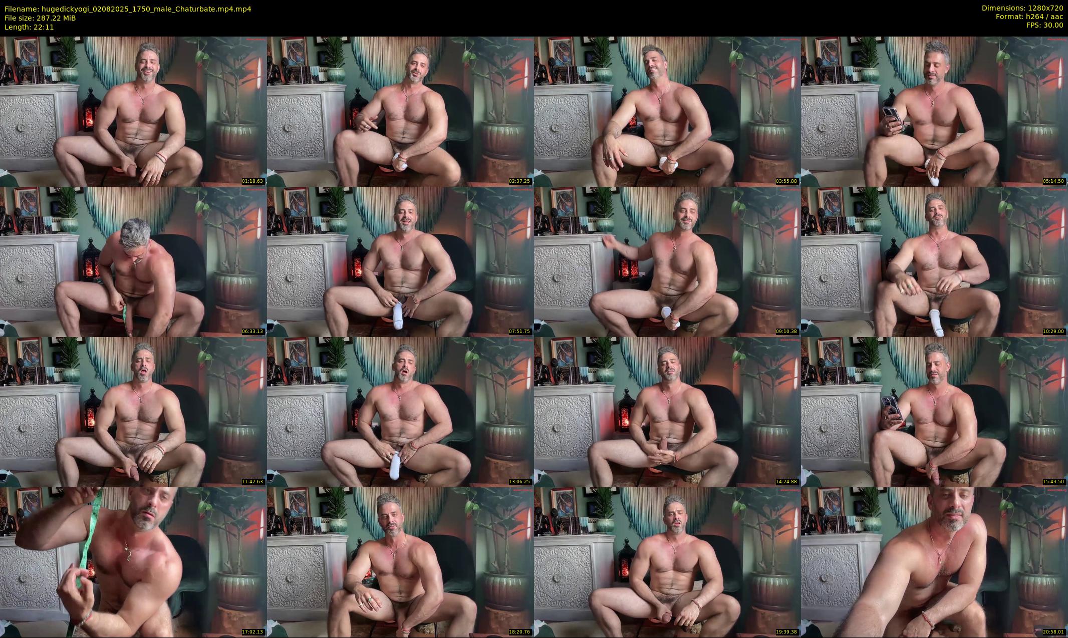 hugedickyogi — 23 minute Chaturbate male cam show recording, 720p, Aug 2, 2025