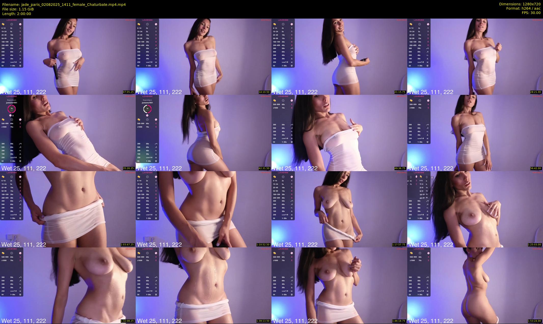 jade_paris — 120 minute Chaturbate female cam show recording, 720p, Aug 2, 2025