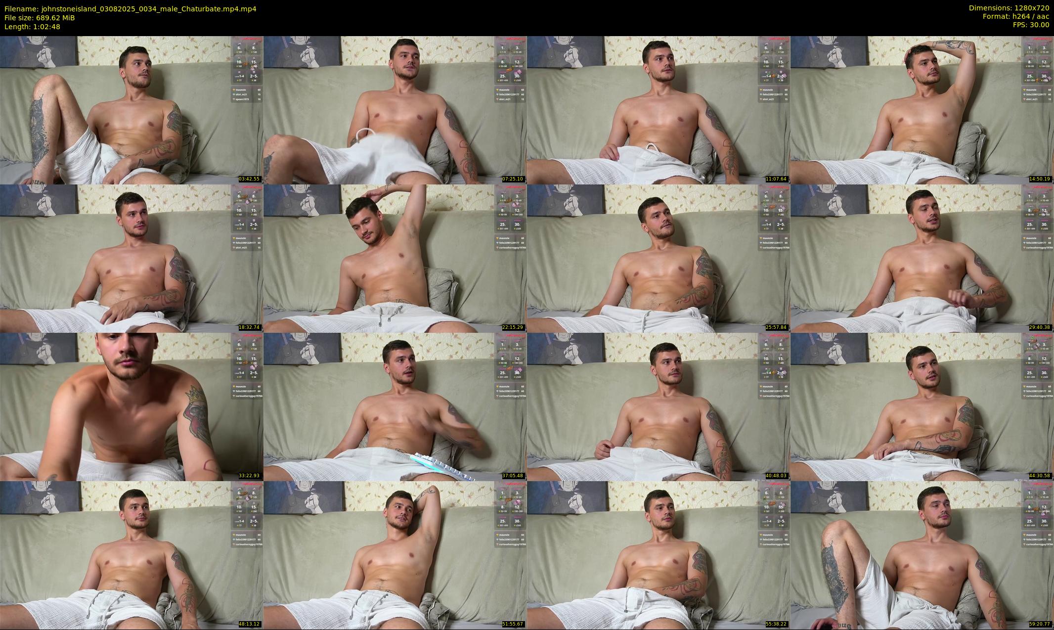 johnstoneisland — 63 minute Chaturbate male cam show recording, 720p, Aug 3, 2025