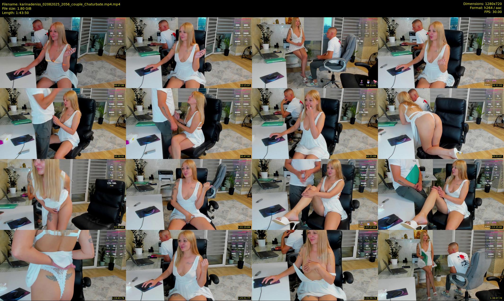 karinadeniss — 104 minute Chaturbate couple cam show recording, 720p, Aug 2, 2025