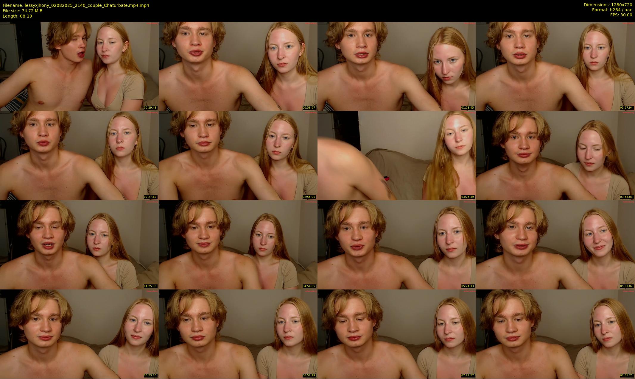 lessyxjhony — 9 minute Chaturbate couple cam show recording, 720p, Aug 2, 2025