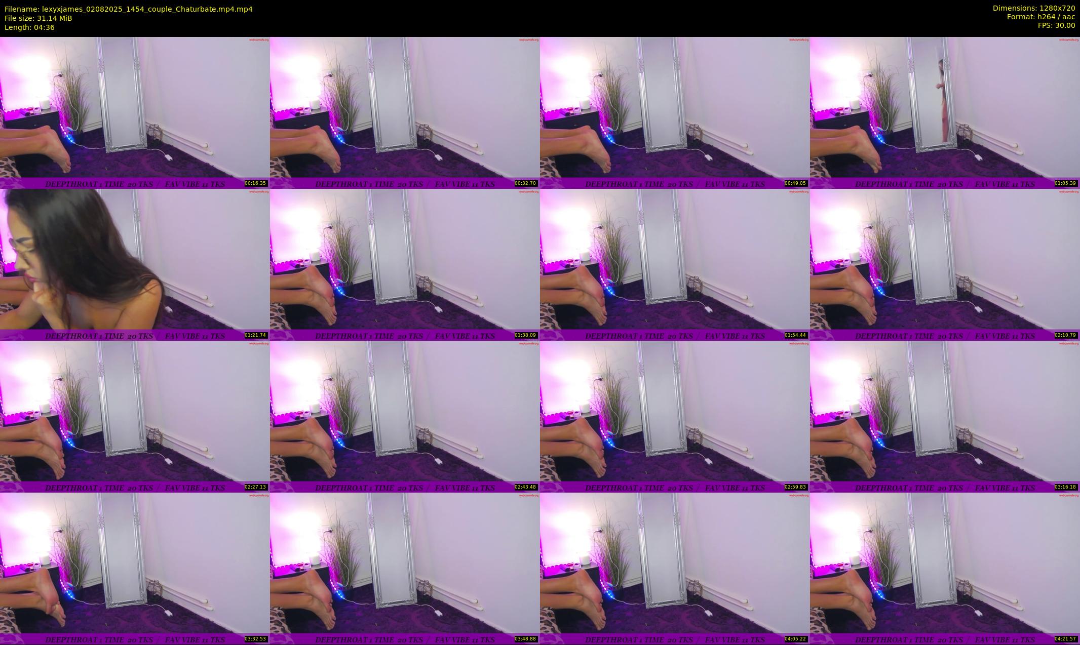 lexyxjames — 5 minute Chaturbate couple cam show recording, 720p, Aug 2, 2025