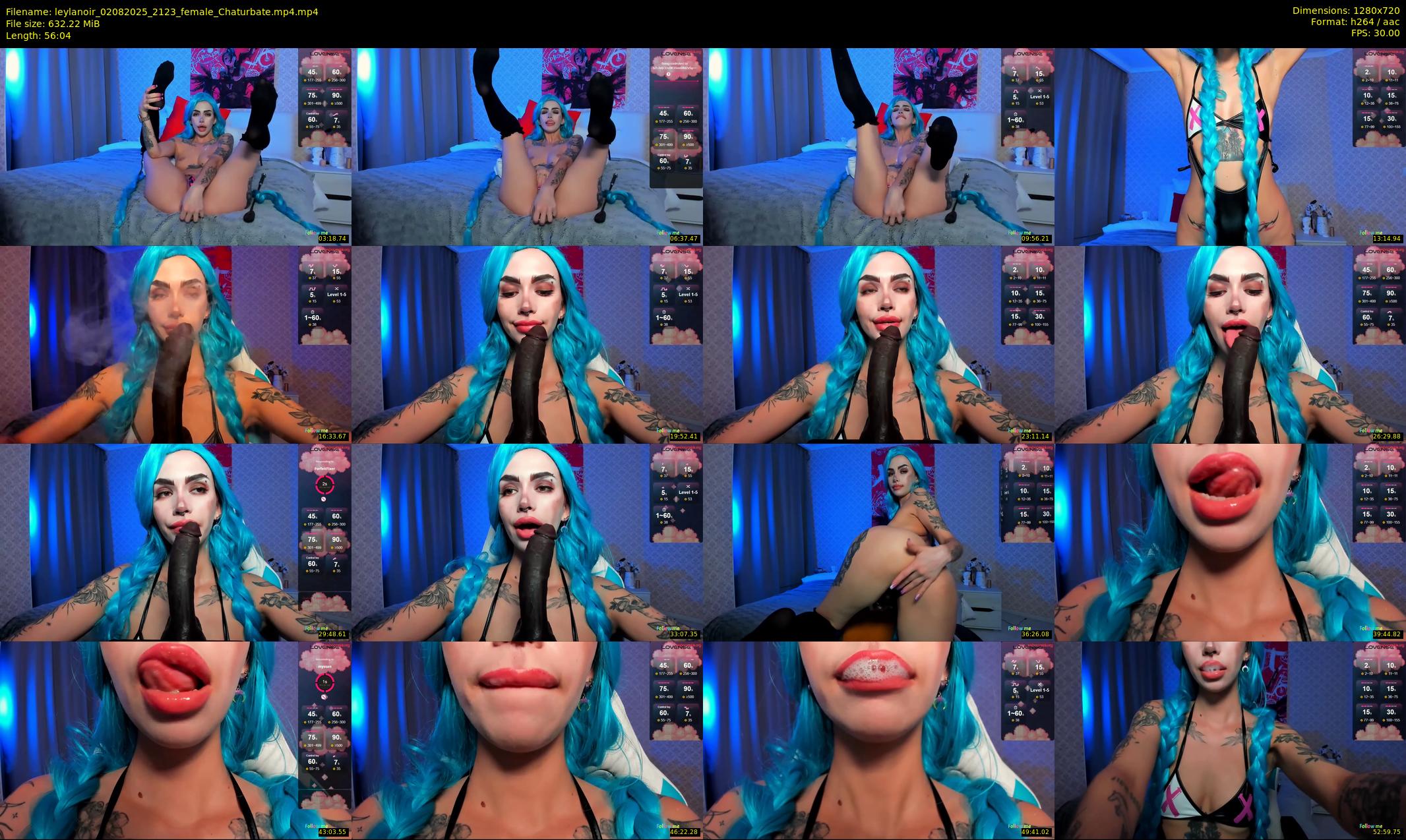 leylanoir — 57 minute Chaturbate female cam show recording, 720p, Aug 2, 2025
