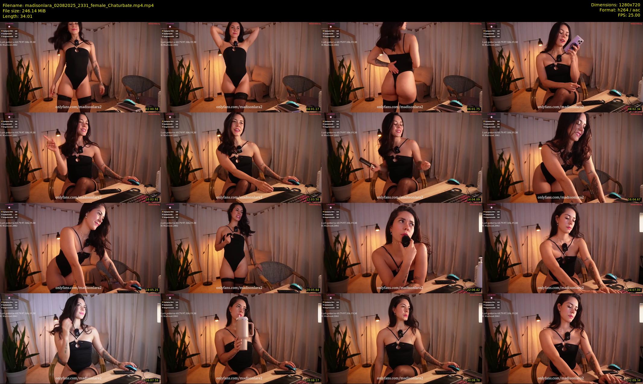 madisonlara — 35 minute Chaturbate female cam show recording, 720p, Aug 2, 2025