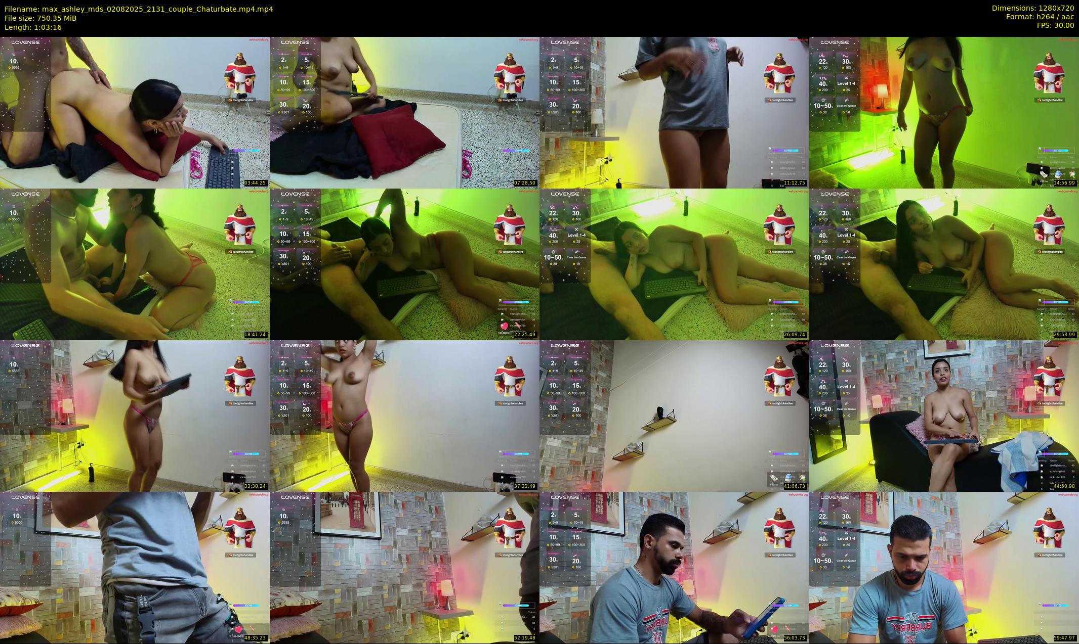 max_ashley_mds — 64 minute Chaturbate couple cam show recording, 720p, Aug 2, 2025