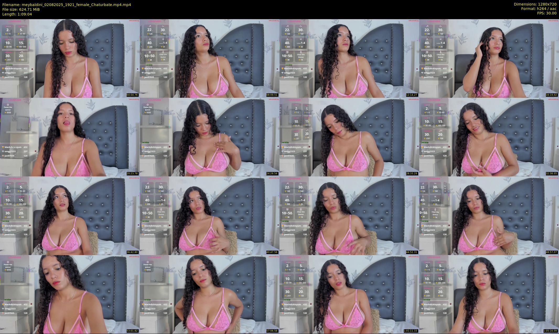 meybaldini — 70 minute Chaturbate female cam show recording, 720p, Aug 2, 2025