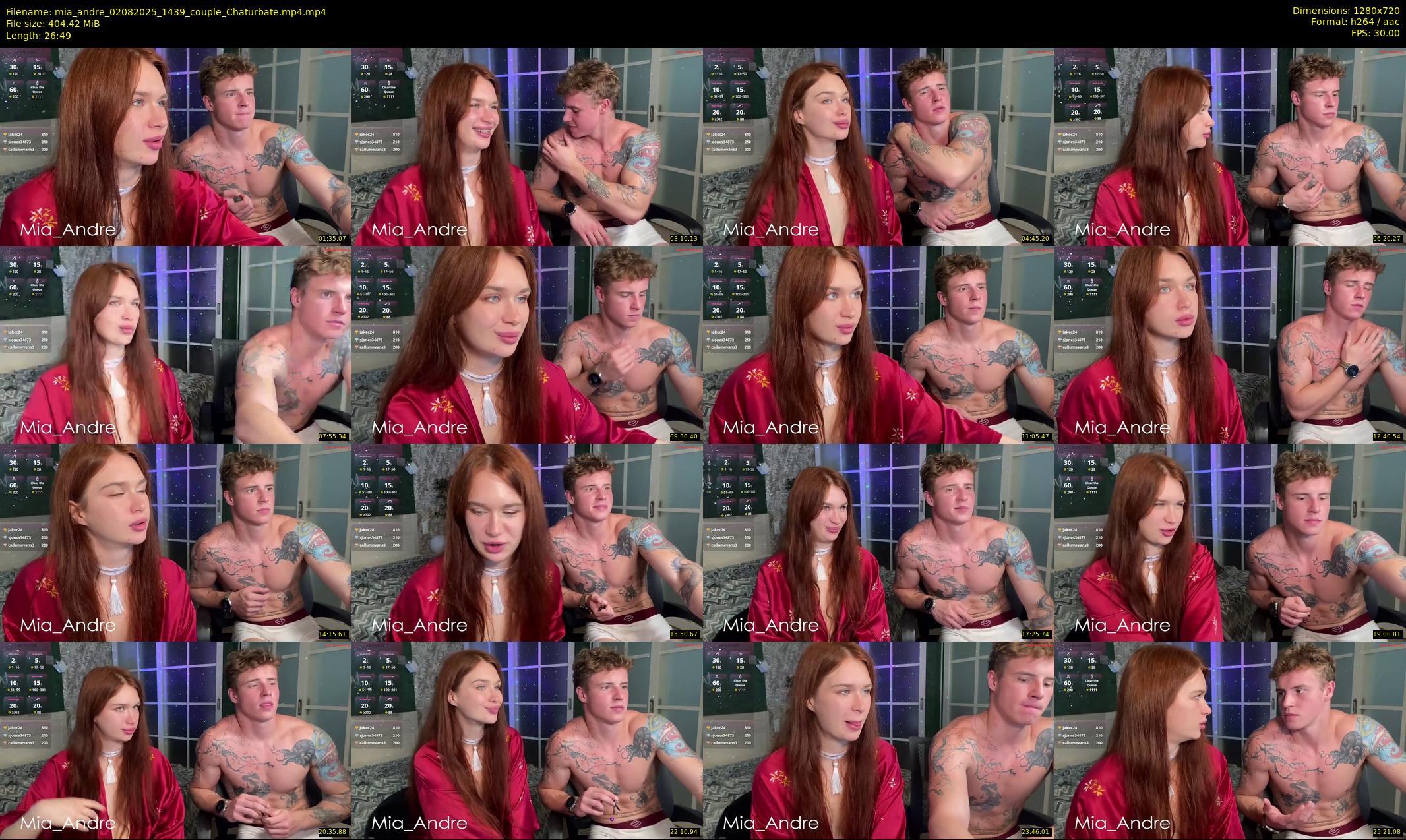 mia_andre — 27 minute Chaturbate couple cam show recording, 720p, Aug 2, 2025