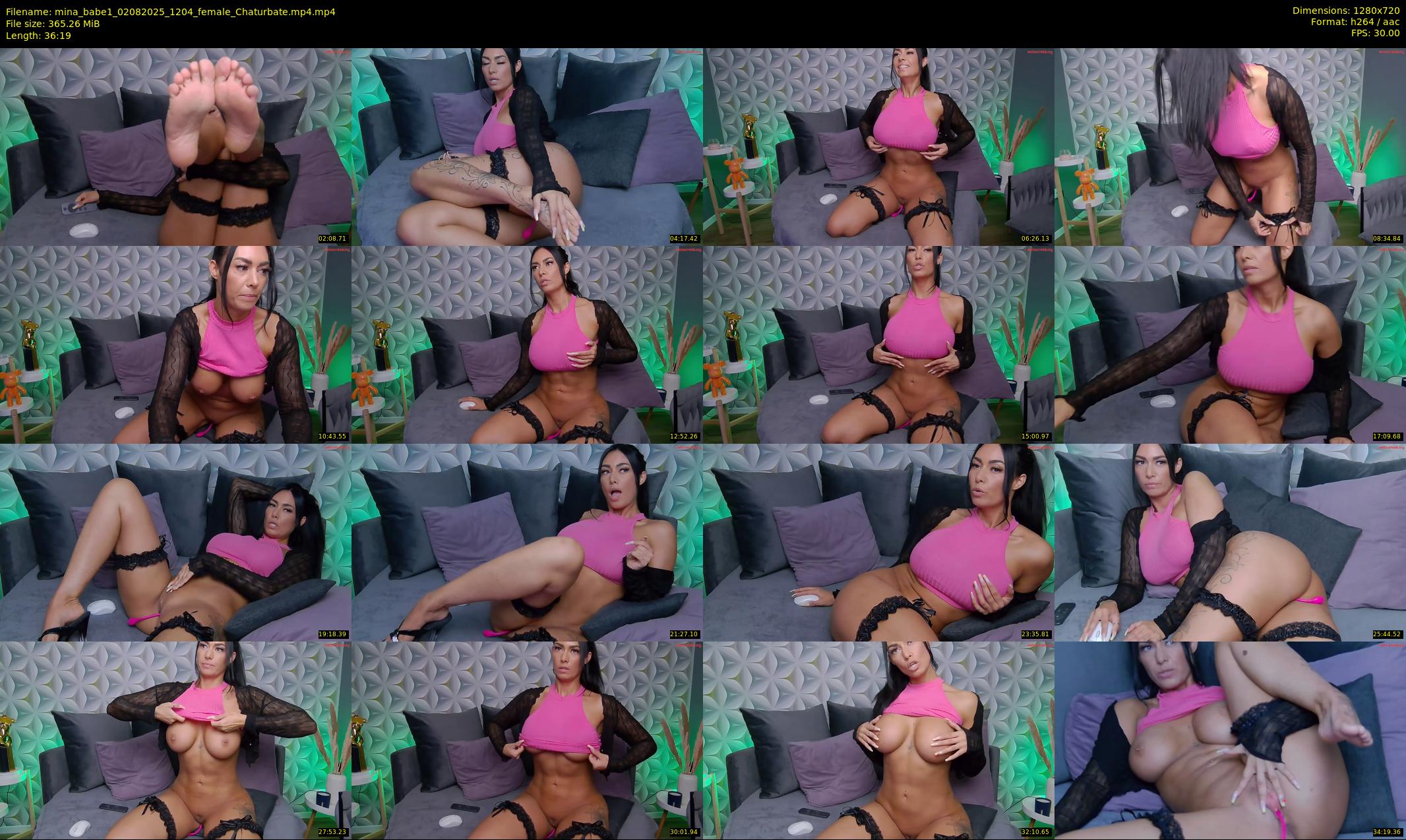 mina_babe1 — 37 minute Chaturbate female cam show recording, 720p, Aug 2, 2025