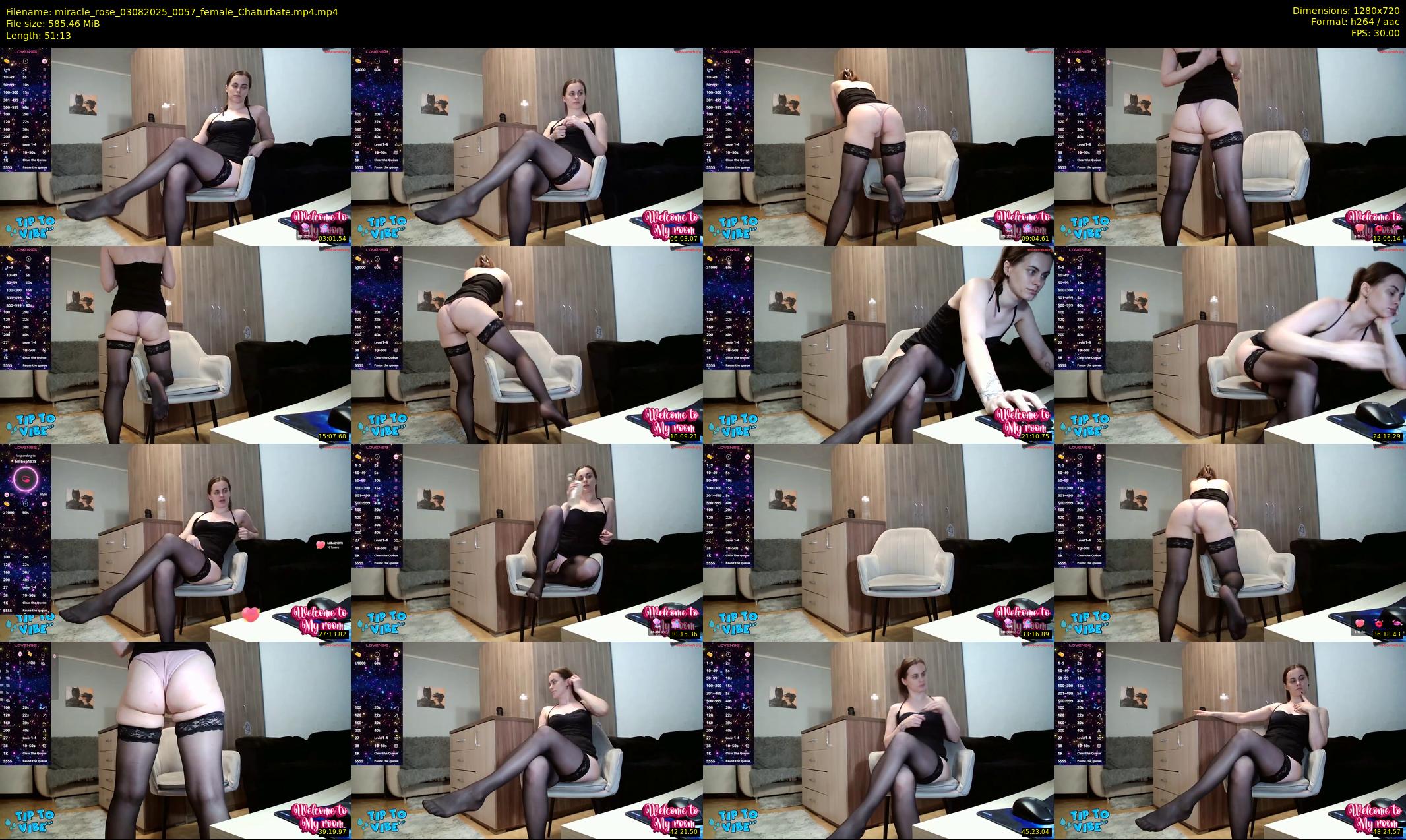 miracle_rose — 52 minute Chaturbate female cam show recording, 720p, Aug 3, 2025