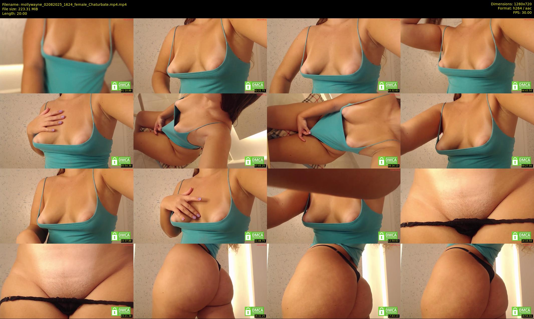 mollywayne — 20 minute Chaturbate female cam show recording, 720p, Aug 2, 2025