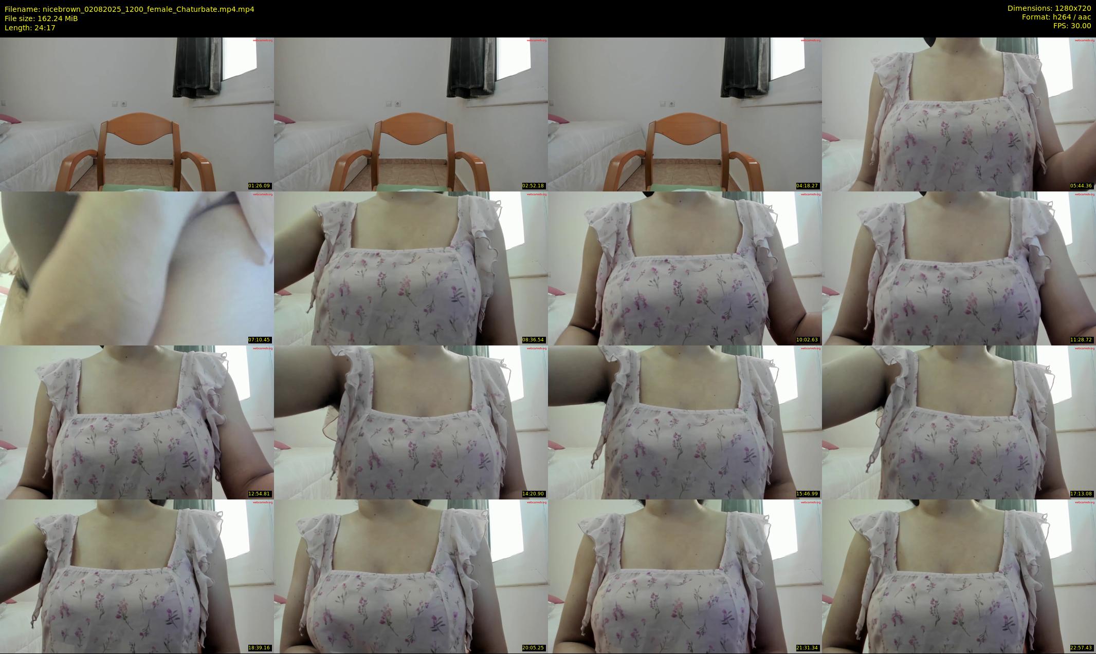 nicebrown — 25 minute Chaturbate female cam show recording, 720p, Aug 2, 2025