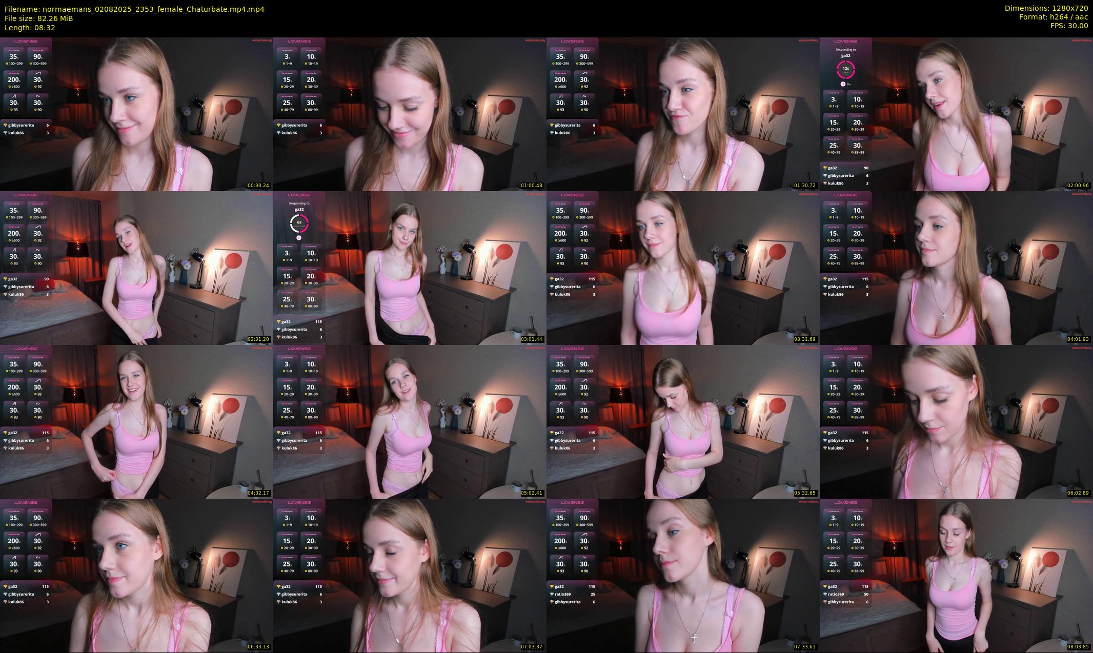normaemans — 9 minute Chaturbate female cam show recording, 720p, Aug 2, 2025
