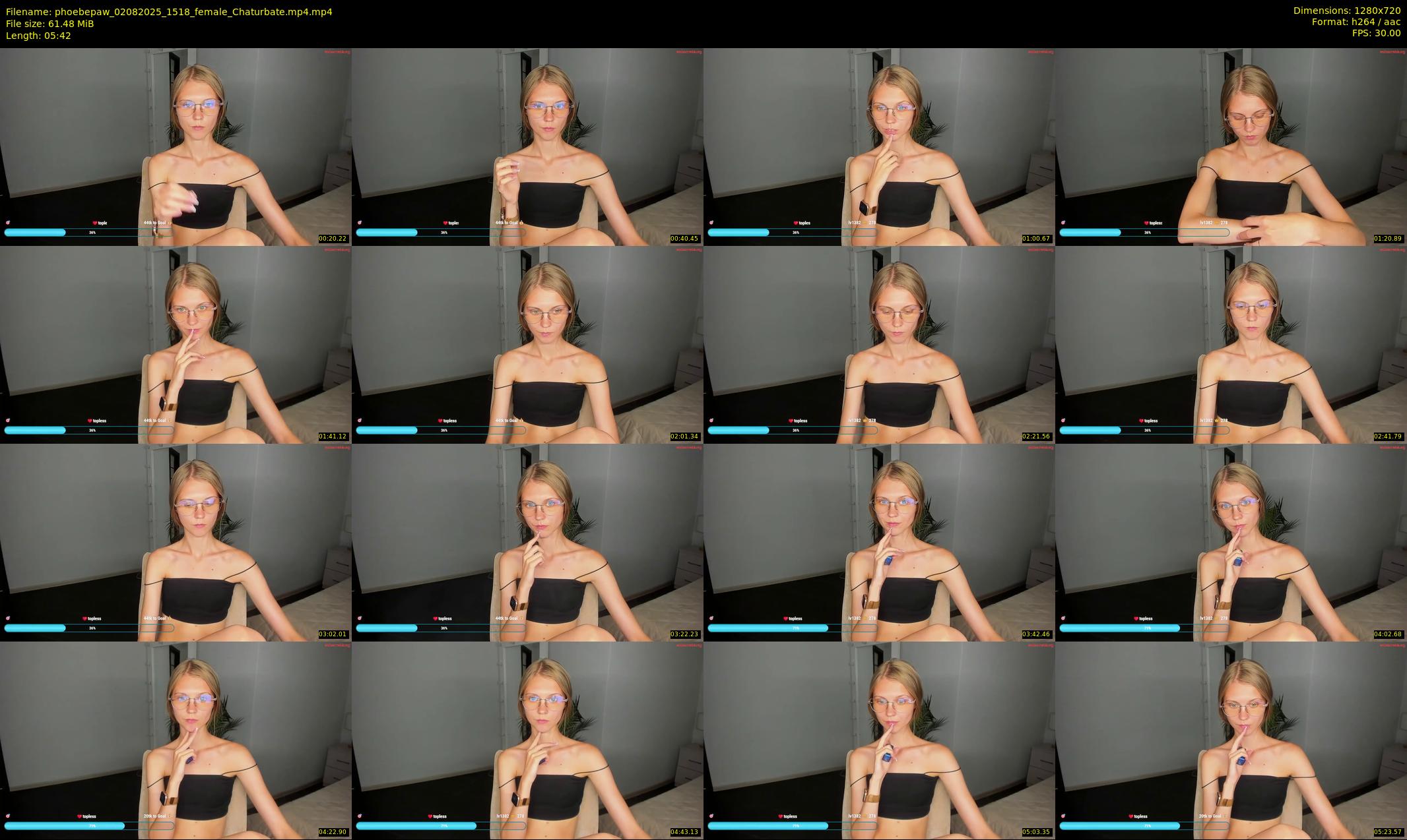 phoebepaw — 6 minute Chaturbate female cam show recording, 720p, Aug 2, 2025