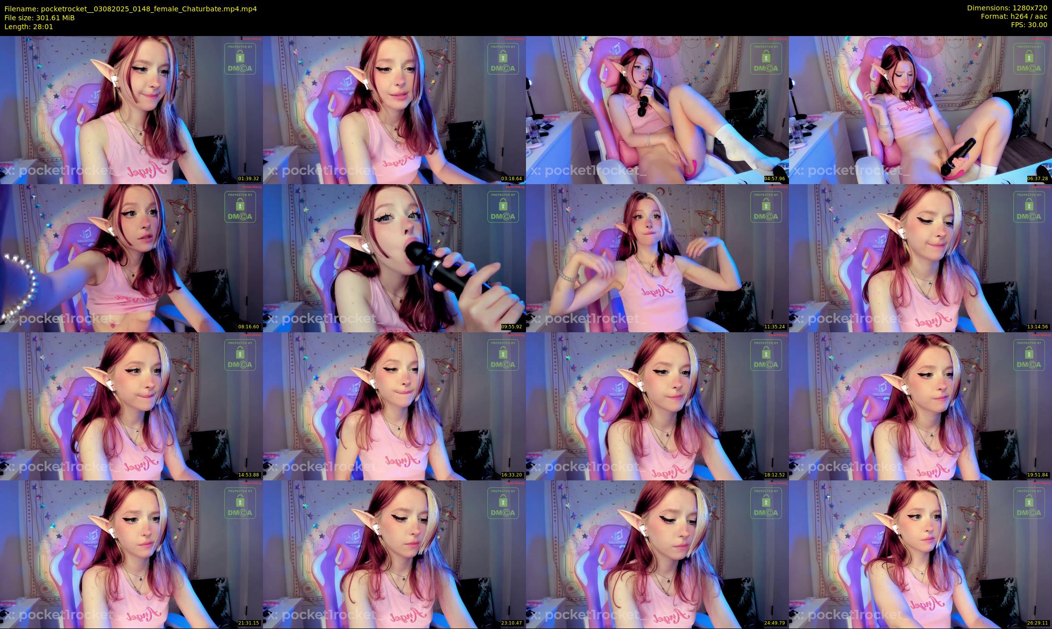 pocketrocket_ — 29 minute Chaturbate female cam show recording, 720p, Aug 3, 2025