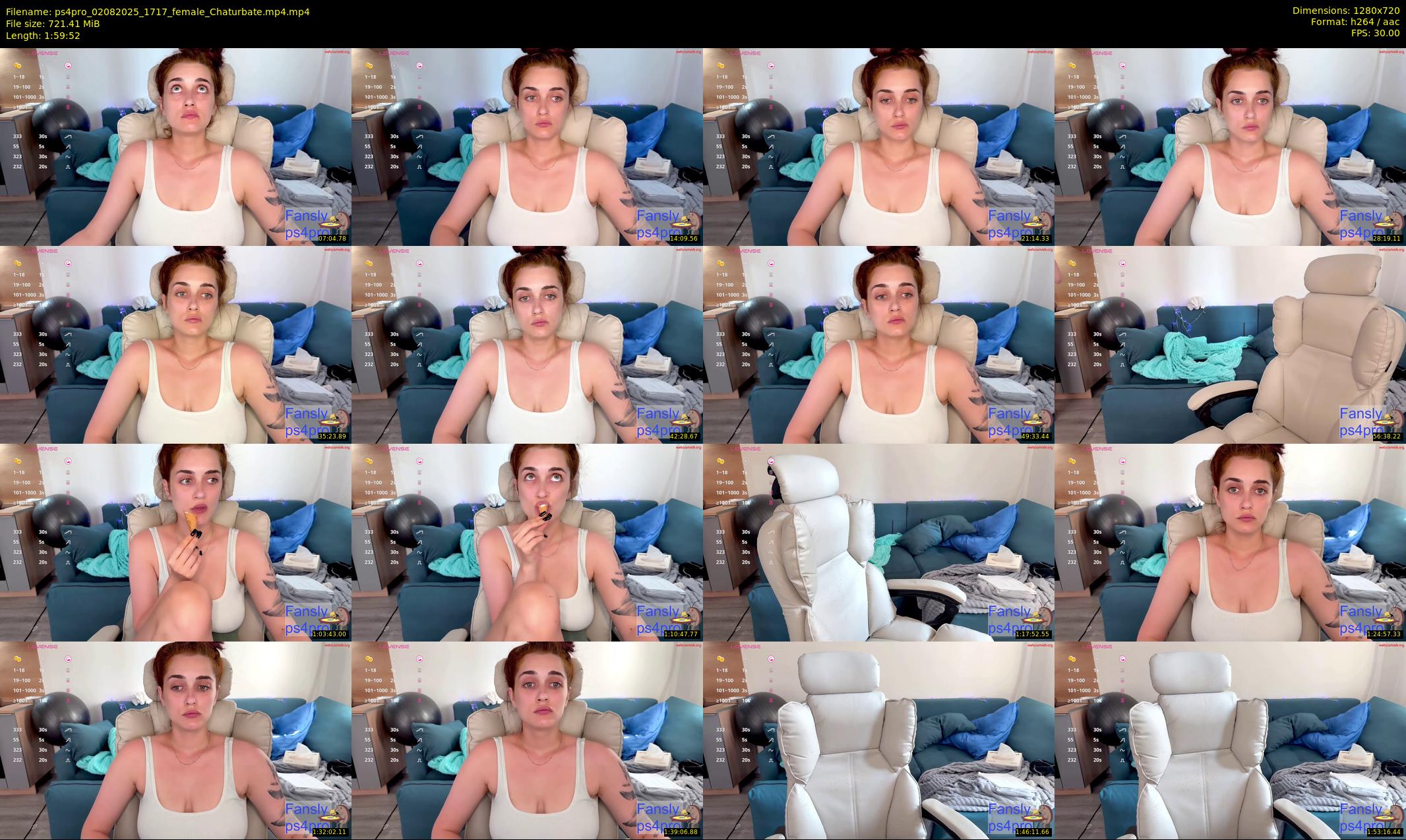 ps4pro — 120 minute Chaturbate female cam show recording, 720p, Aug 2, 2025