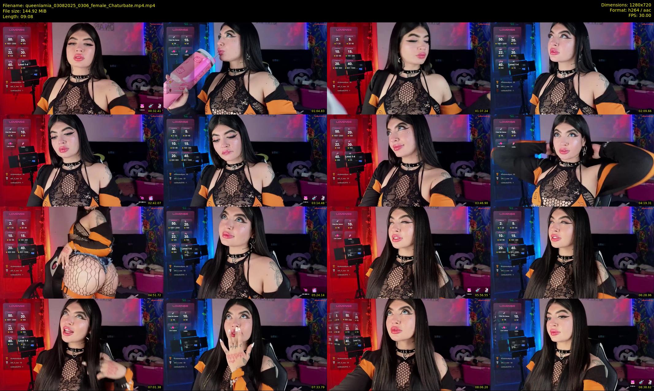 queenlamia — 10 minute Chaturbate female cam show recording, 720p, Aug 3, 2025