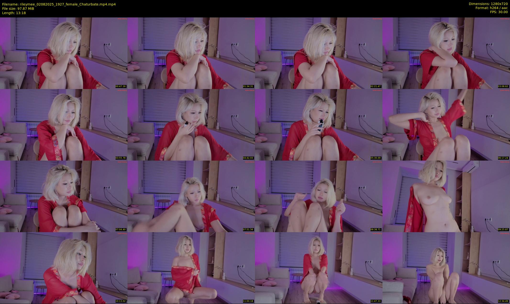 rileymee — 14 minute Chaturbate female cam show recording, 720p, Aug 2, 2025