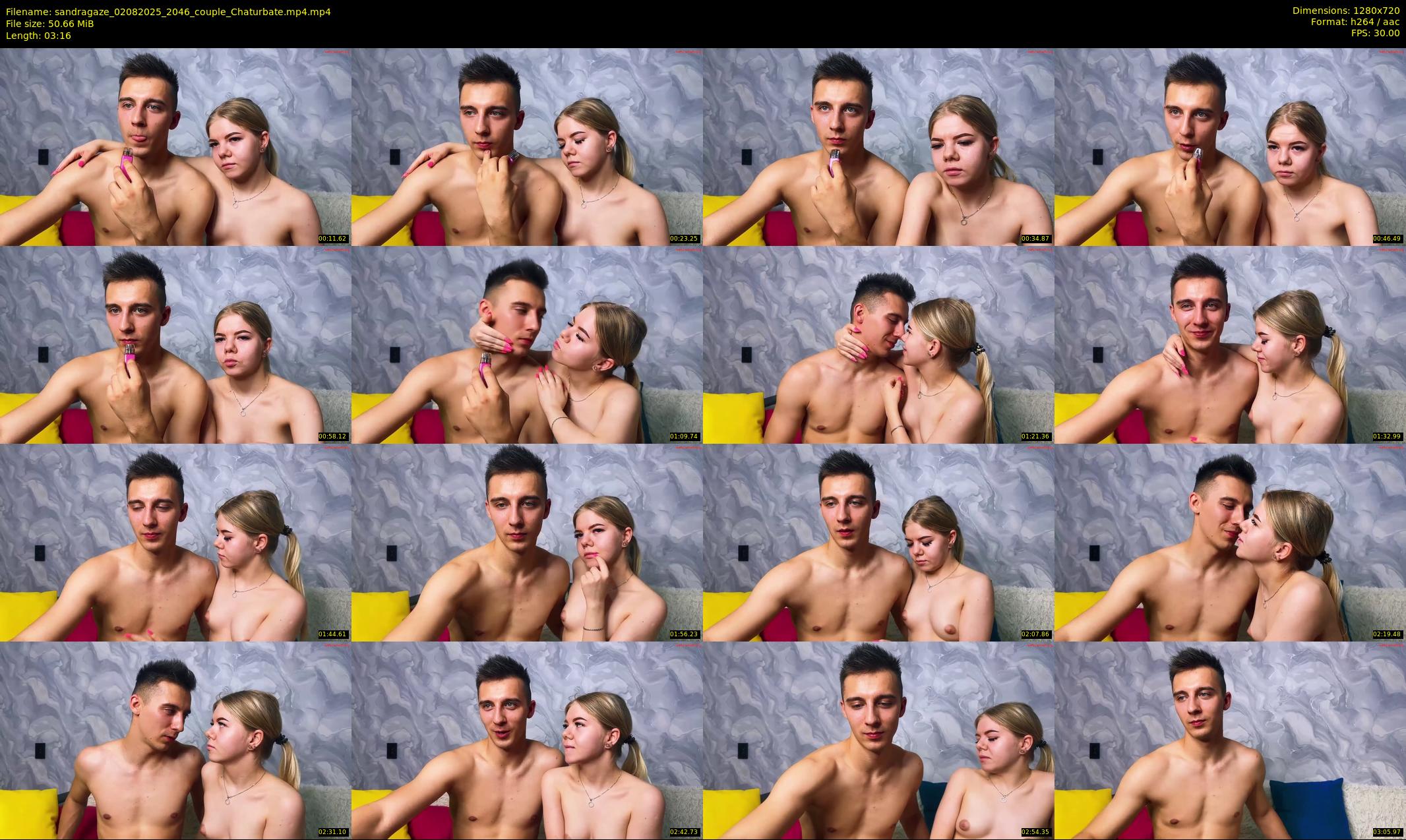 sandragaze — 4 minute Chaturbate couple cam show recording, 720p, Aug 2, 2025