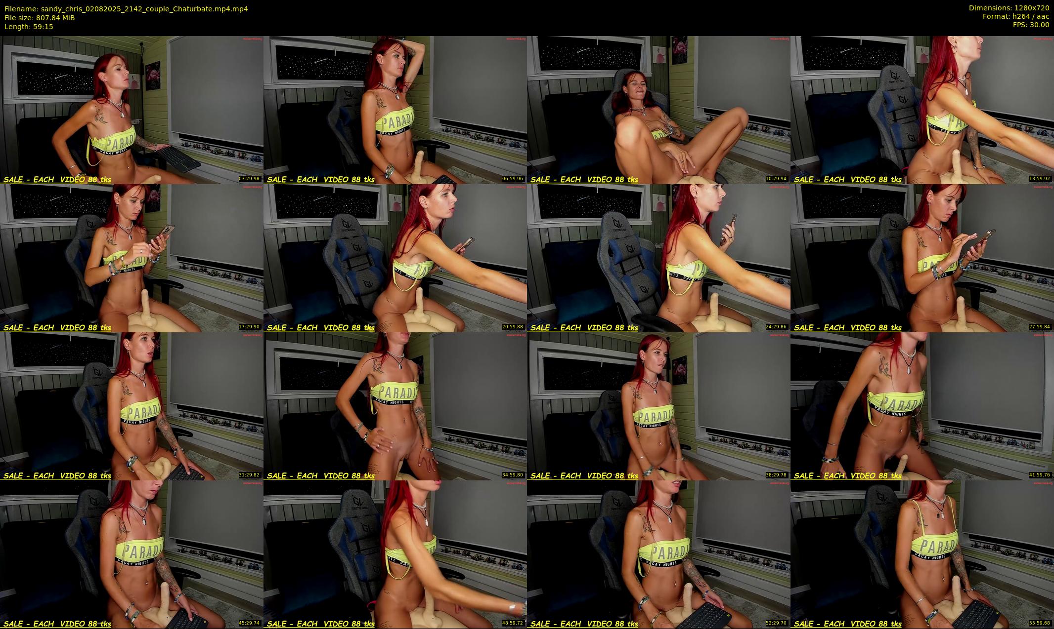 sandy_chris — 60 minute Chaturbate couple cam show recording, 720p, Aug 2, 2025