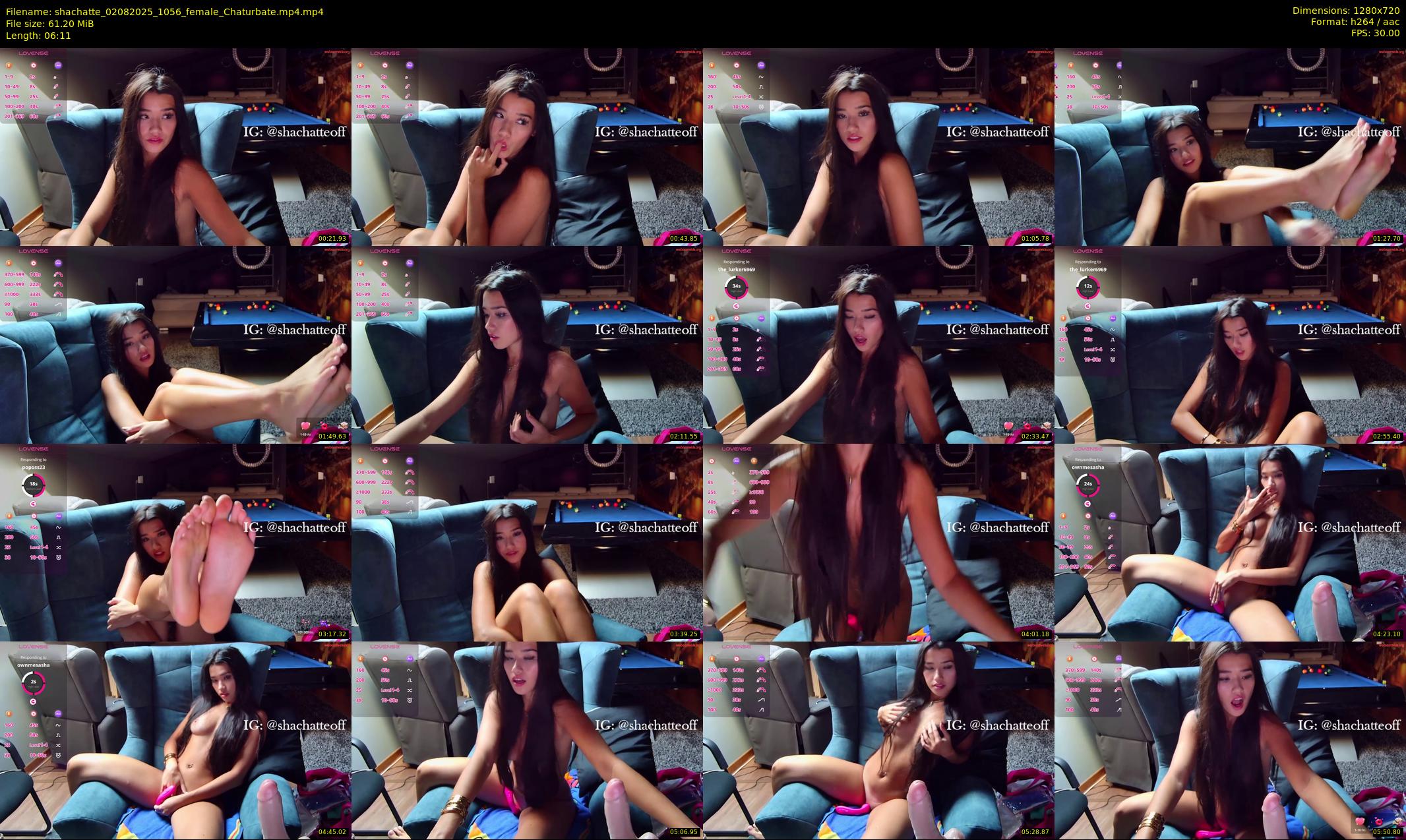 shachatte — 7 minute Chaturbate couple cam show recording, 720p, Aug 2, 2025