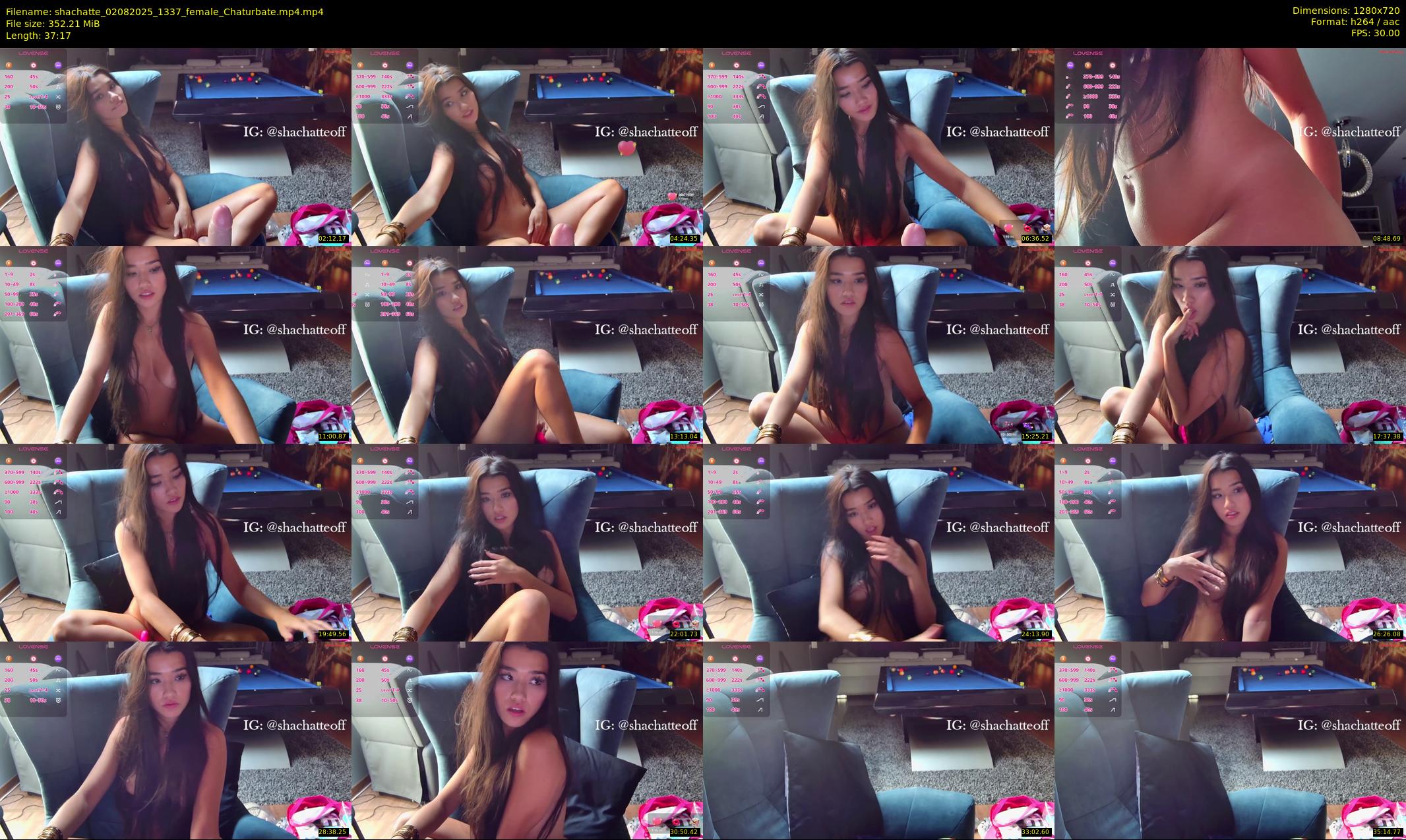 shachatte — 38 minute Chaturbate couple cam show recording, 720p, Aug 2, 2025
