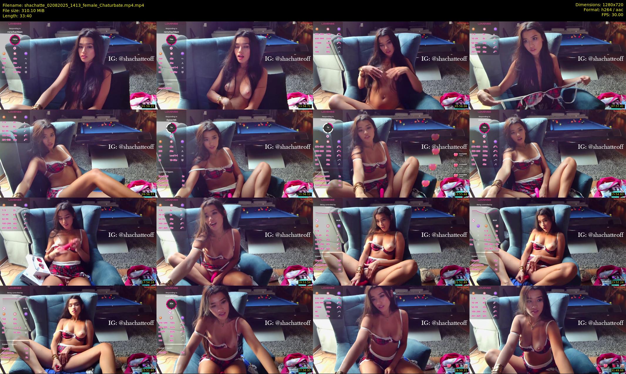 shachatte — 34 minute Chaturbate couple cam show recording, 720p, Aug 2, 2025