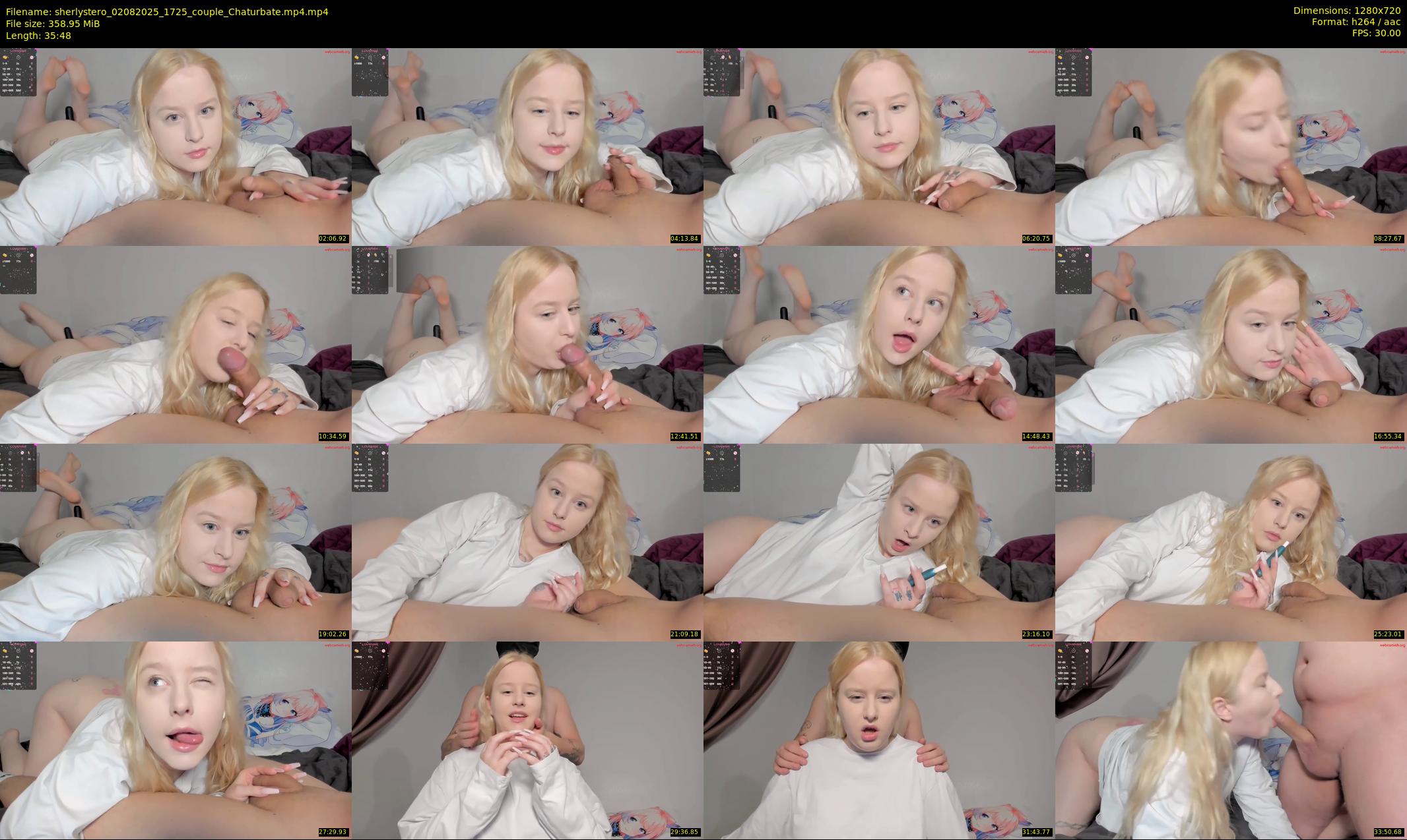 sherlystero — 36 minute Chaturbate couple cam show recording, 720p, Aug 2, 2025
