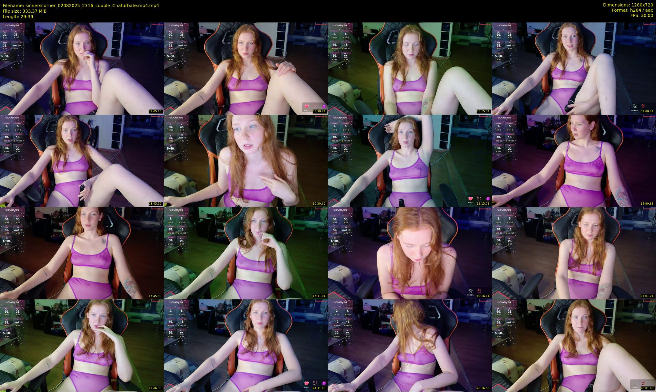 sinnerscorner — 30 minute Chaturbate couple cam show recording, 720p, Aug 2, 2025