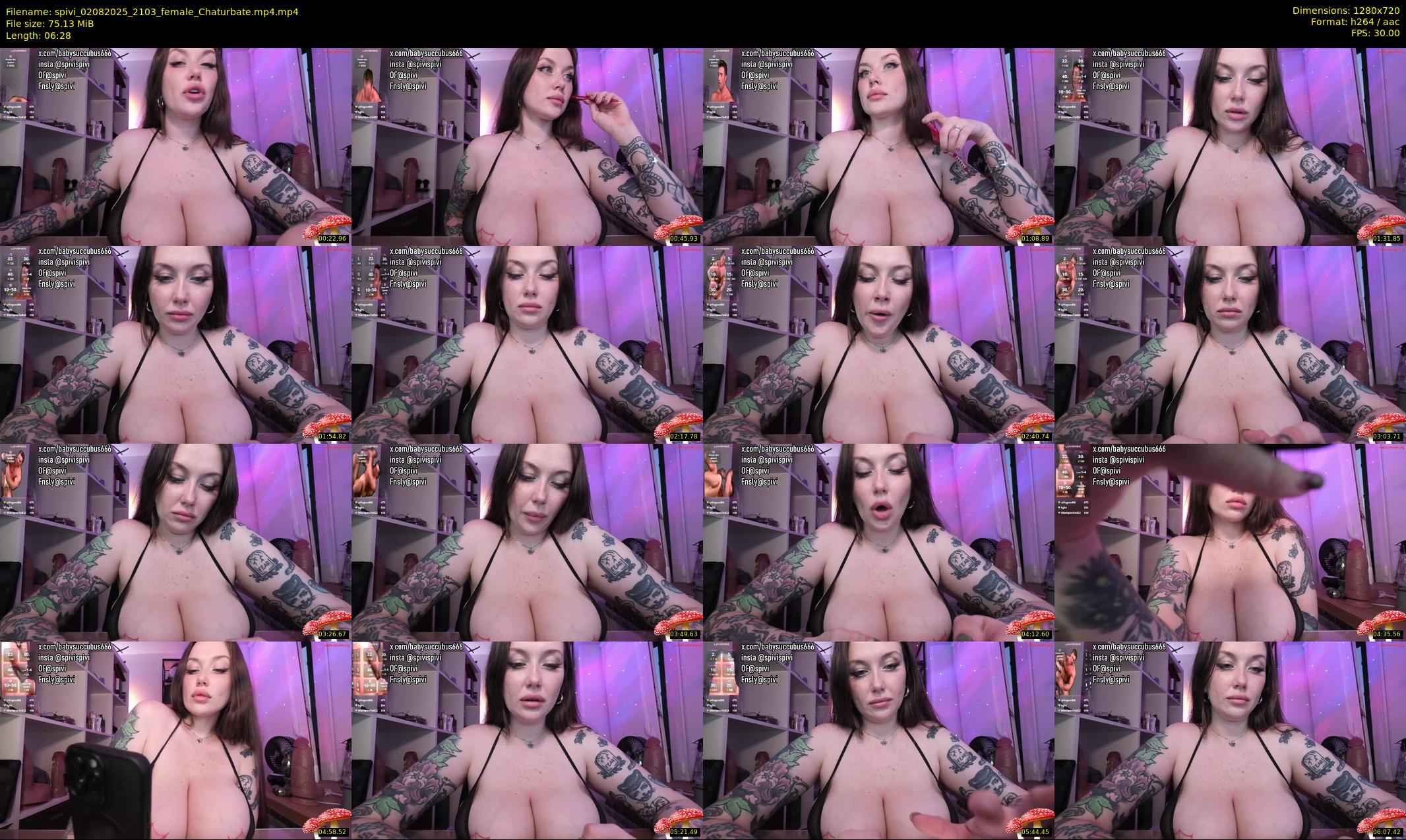 spivi — 7 minute Chaturbate female cam show recording, 720p, Aug 2, 2025