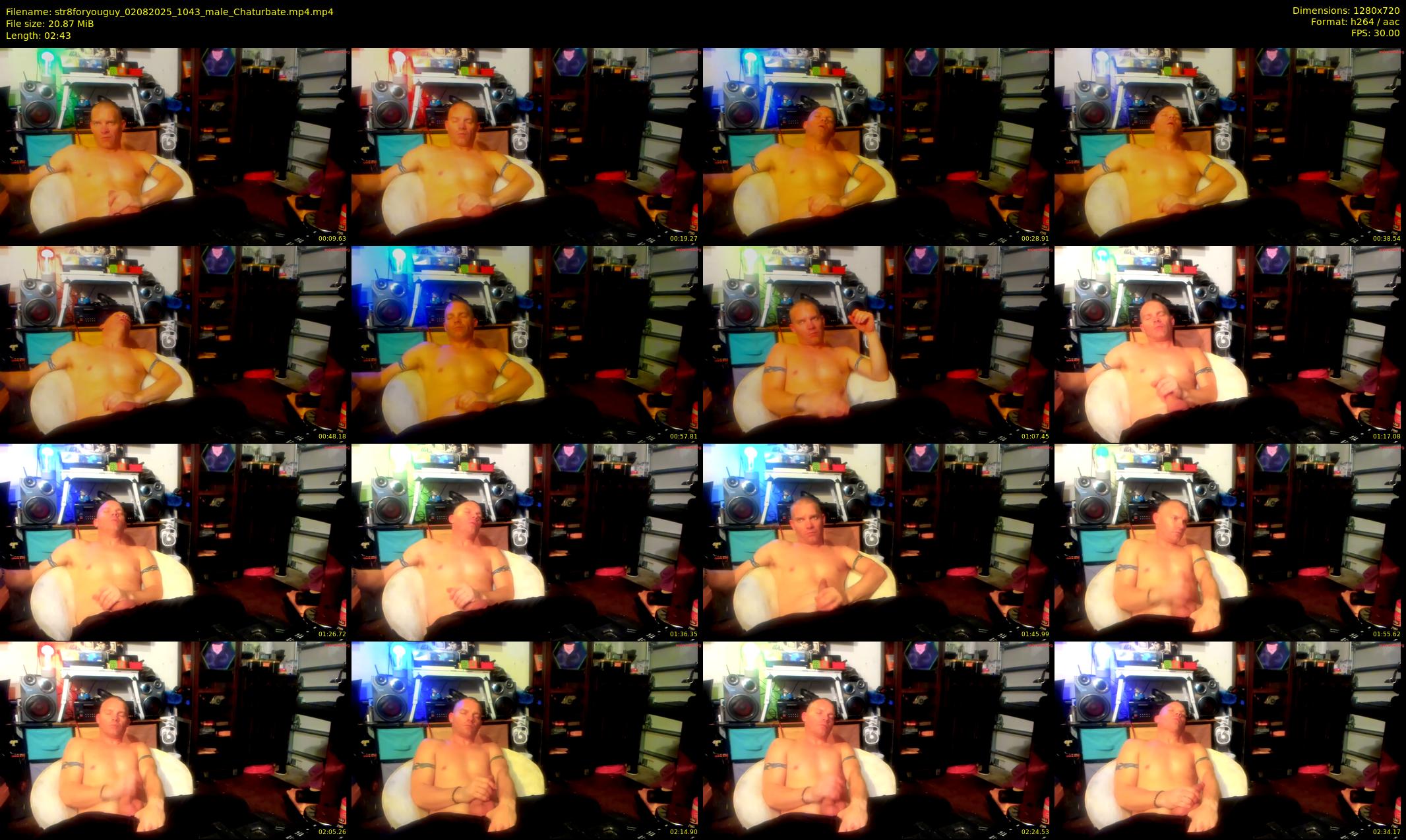 str8foryouguy — 3 minute Chaturbate male cam show recording, 720p, Aug 2, 2025