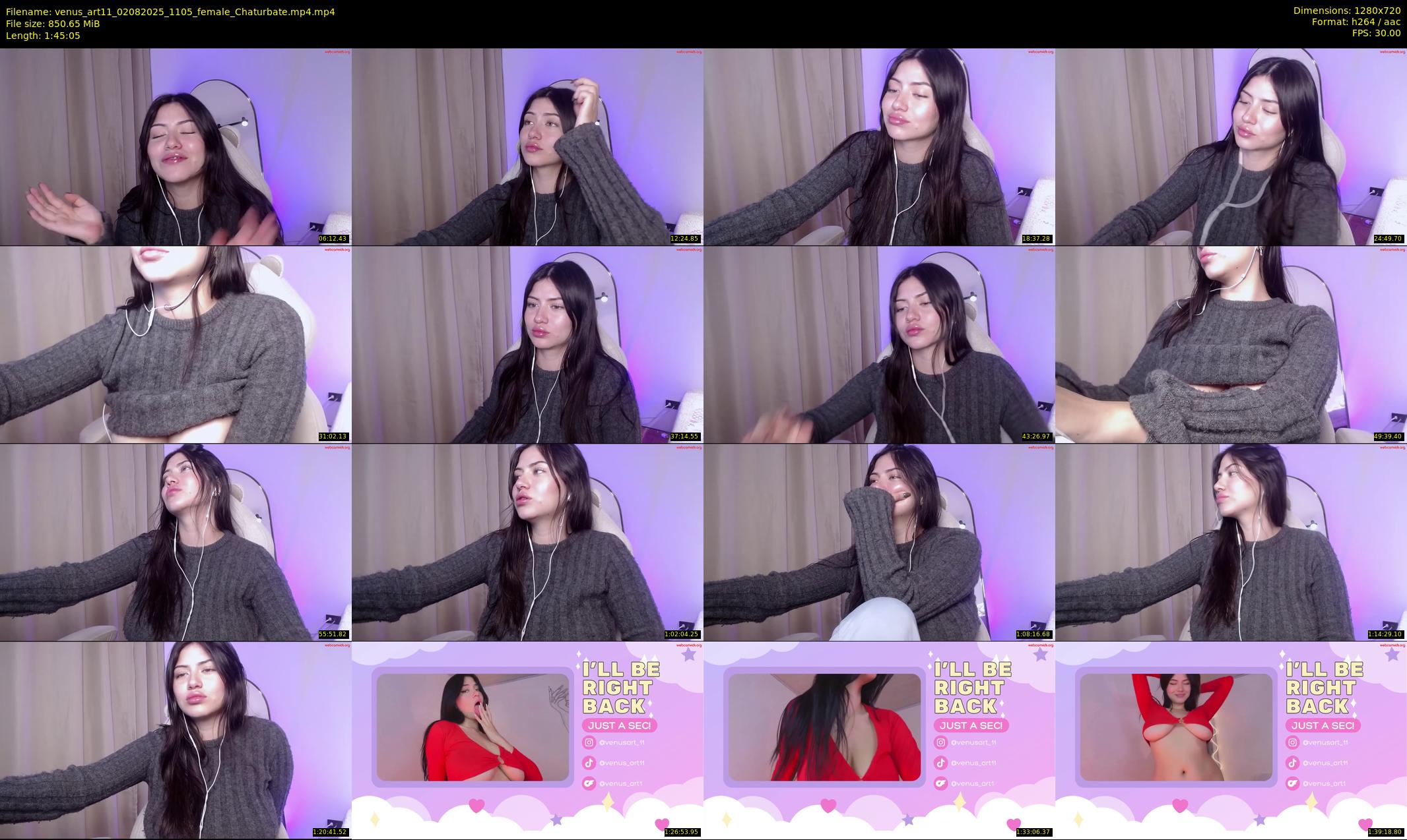 venus_art11 — 106 minute Chaturbate female cam show recording, 720p, Aug 2, 2025