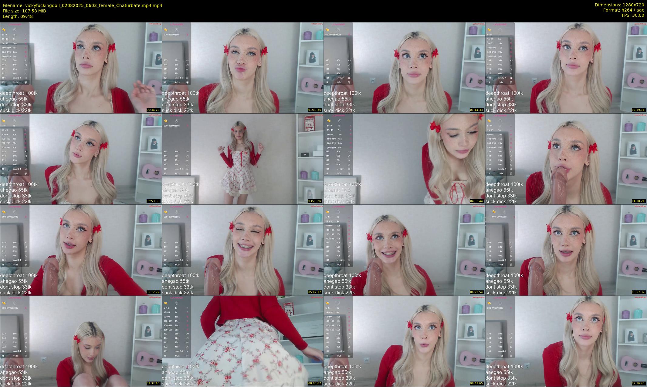 vickyfuckingdoll — 10 minute Chaturbate female cam show recording, 720p, Aug 2, 2025