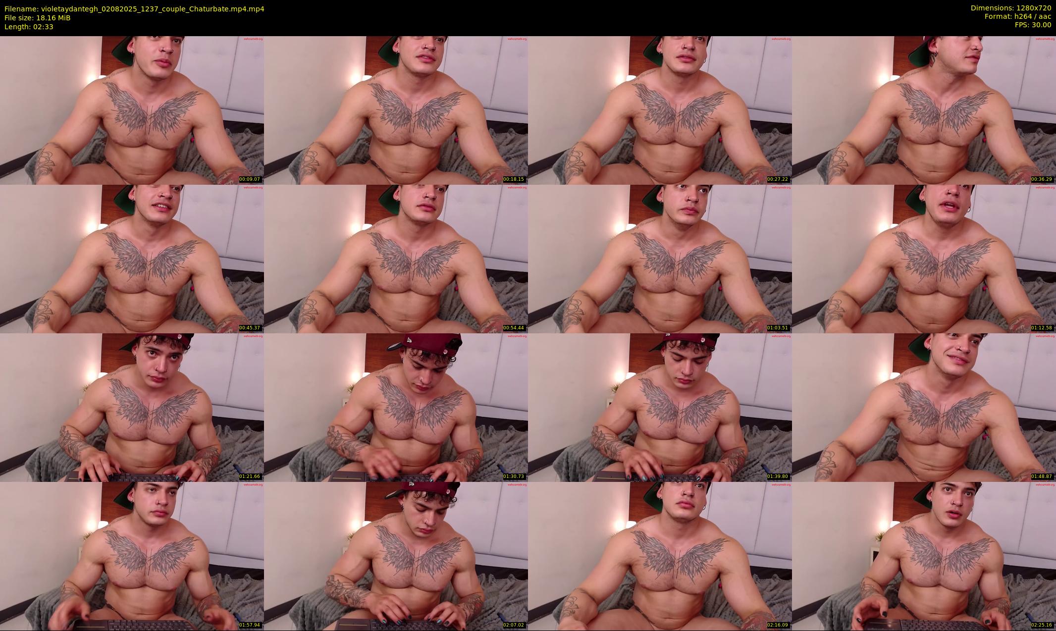 violetaydantegh — 3 minute Chaturbate couple cam show recording, 720p, Aug 2, 2025
